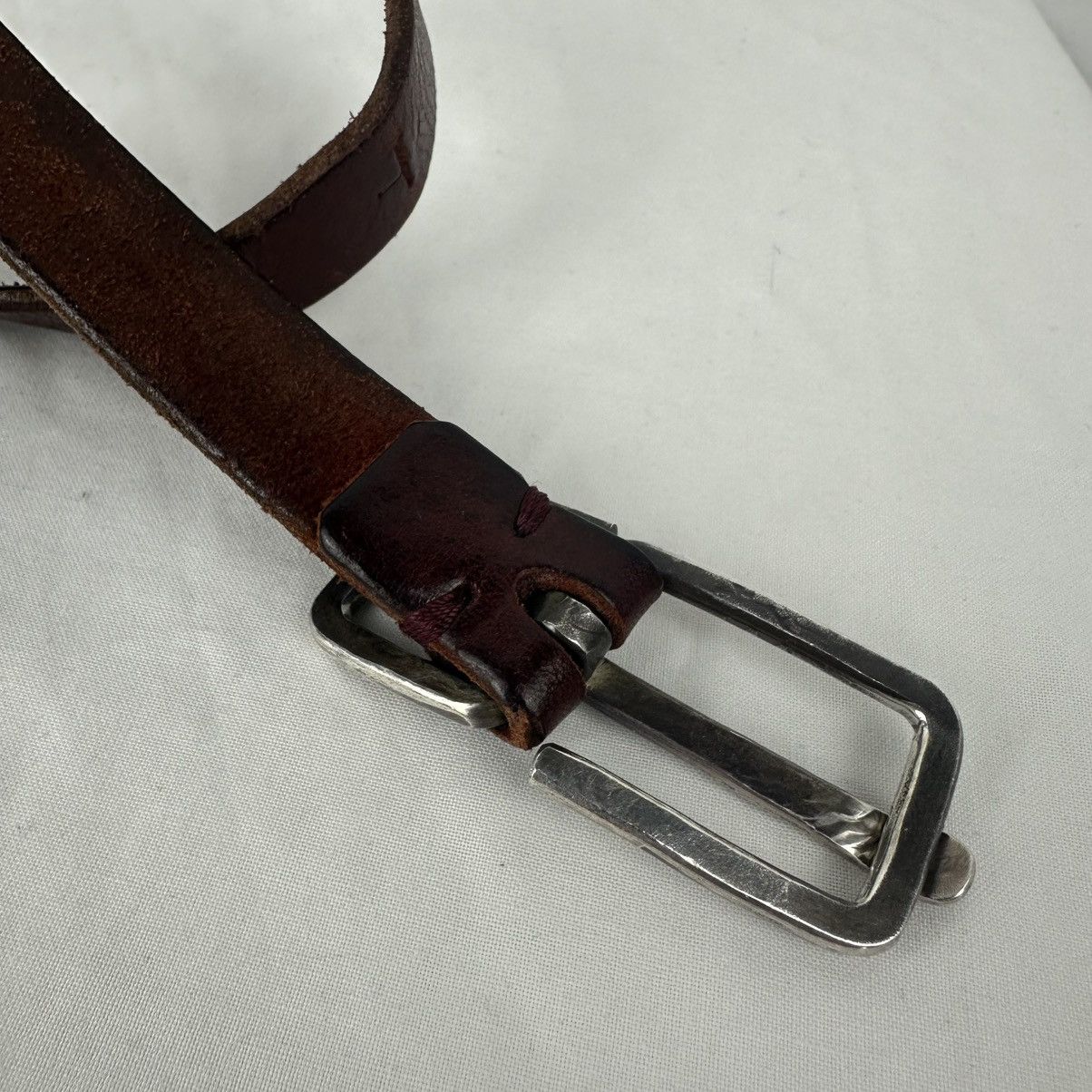 Ma+ MA+ Maurizio Amadei Long Leather Belt Cross Size ONE SIZE - 9 Thumbnail