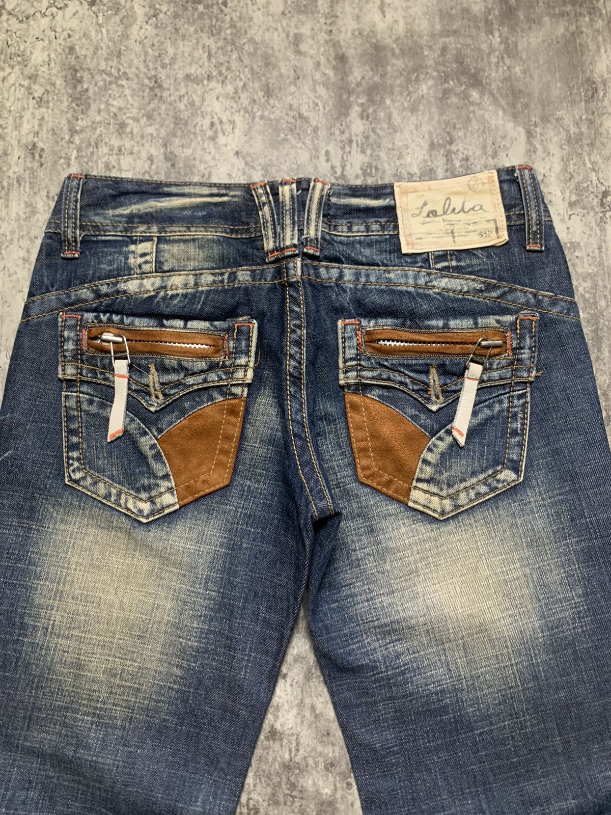 Tornado Mart Y2K Yoshitomo Nara x Lolita Acid Wash Clawmark Super Flare Size US 32 / EU 48 - 2 Thumbnail