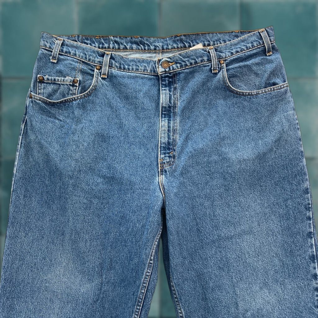 Levi's VINTAGE Levi's Jeans 545 Mens 44x30 Blue Denim 90s Tapered Loose Fit 1998 Mens Size US 44 / EU 60 - 1 Thumbnail