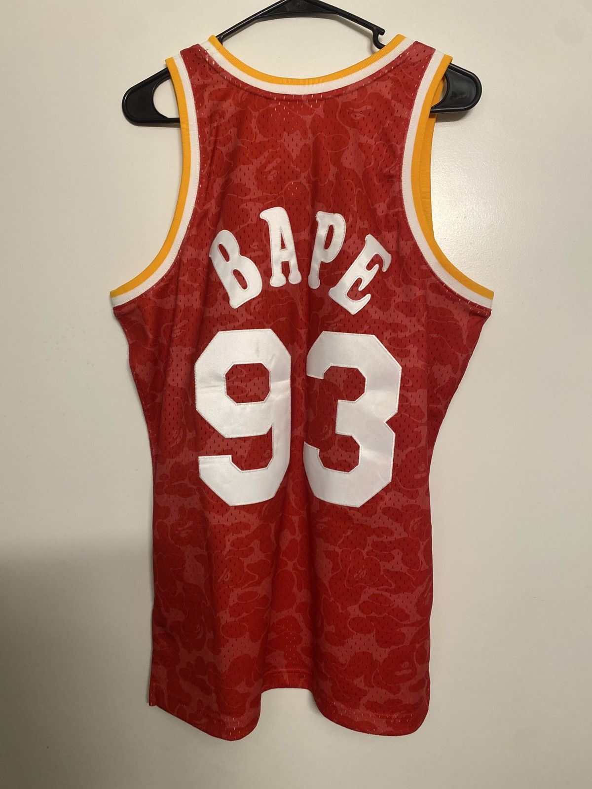 Bape Bape x Mitchell u0026 Ness Houston Rockets Swingman Jersey | Grailed