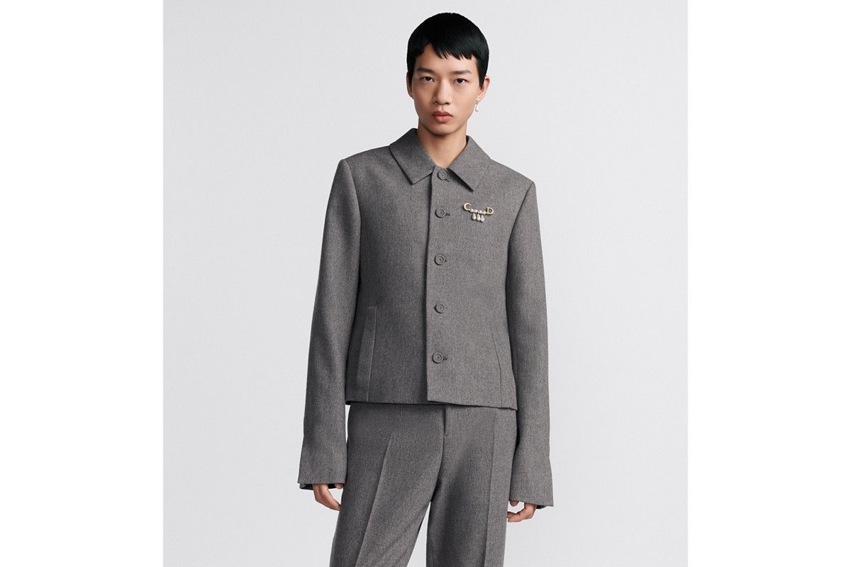 Dior o1bcso1str0226 Cropped Jacket in Grey Size US XL / EU 56 / 4 - 4 Thumbnail