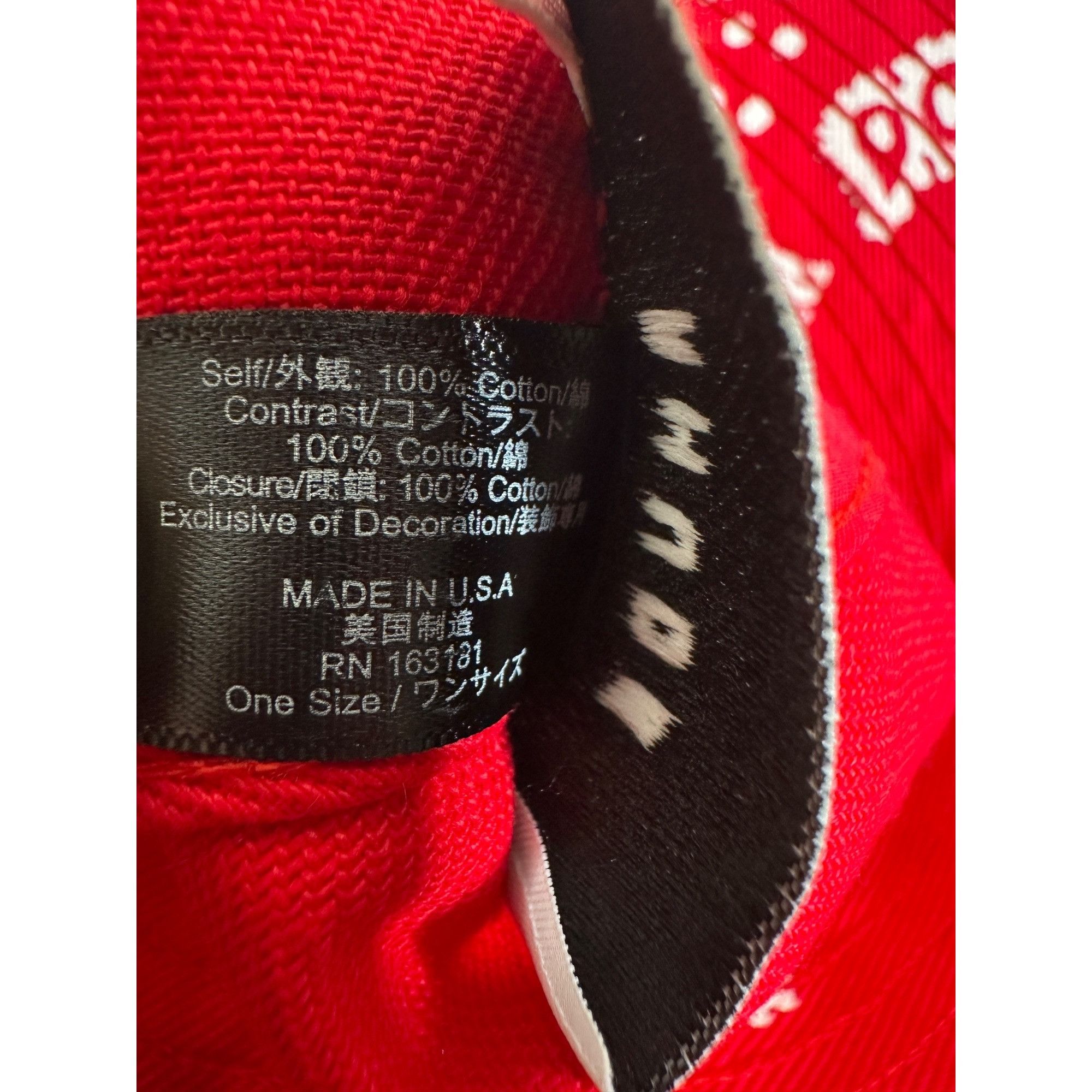 Rhude Rhude Red Paisley Rhepurposed Bucket Hat Size ONE SIZE - 6 Thumbnail