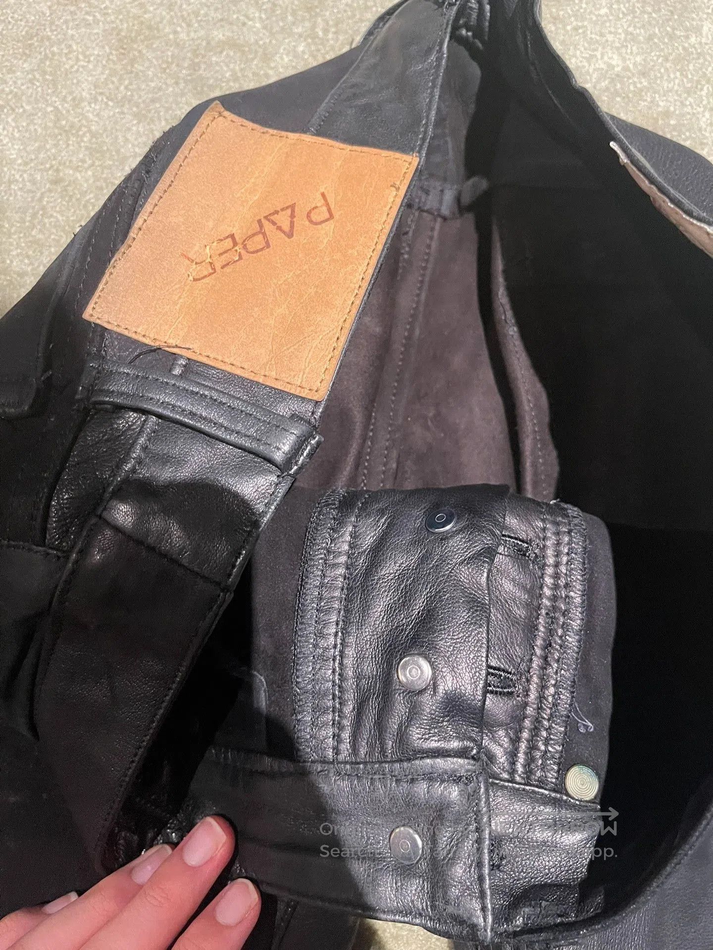 Rick Owens 20471120 Paper Hyoma Recycle Denim Pants. Size US 31 - 4 Thumbnail