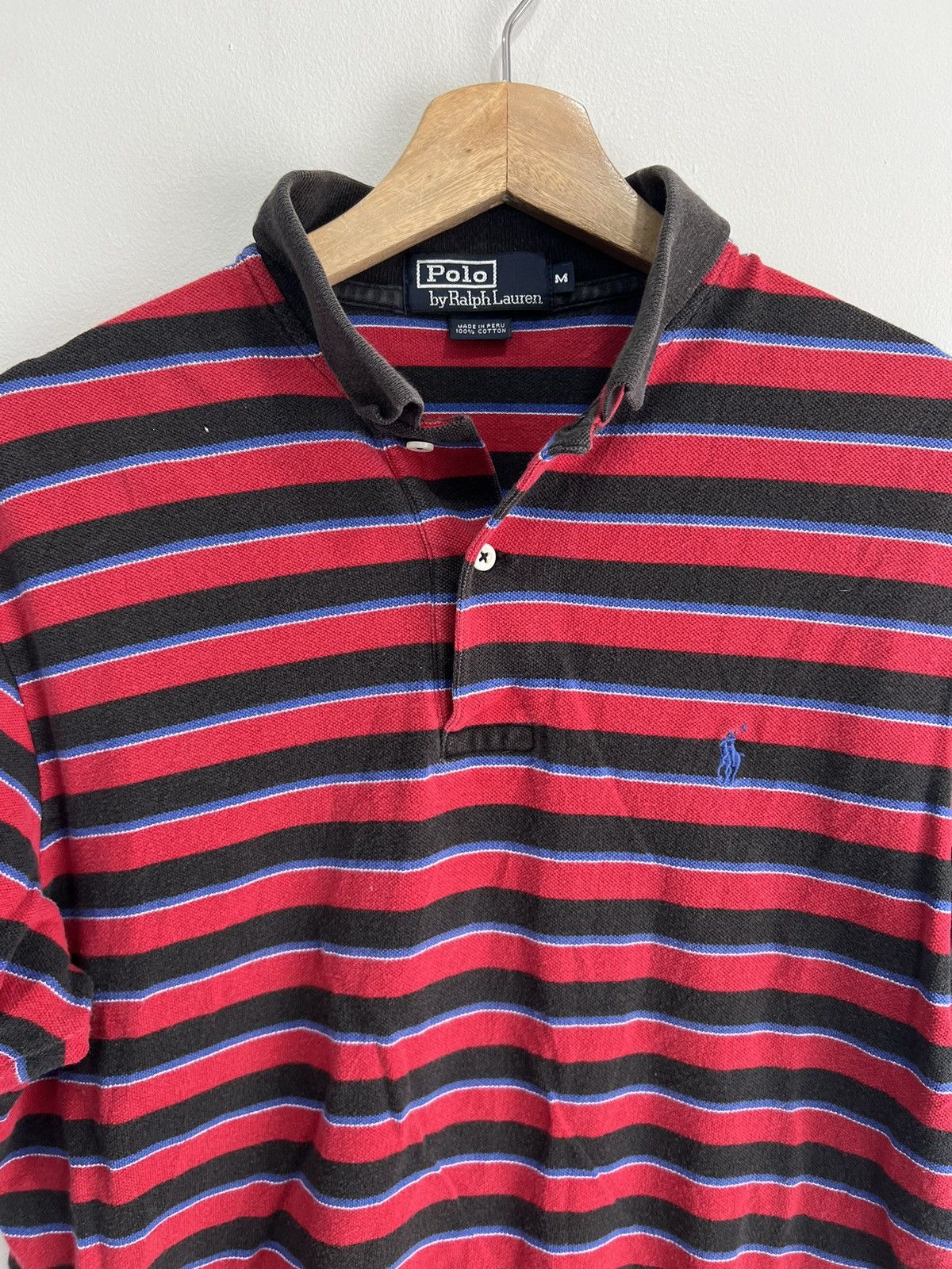 Polo Ralph Lauren Vintage 90s Ralph Lauren Polo Shirt Striped pony Size US M / EU 48-50 / 2 - 4 Thumbnail