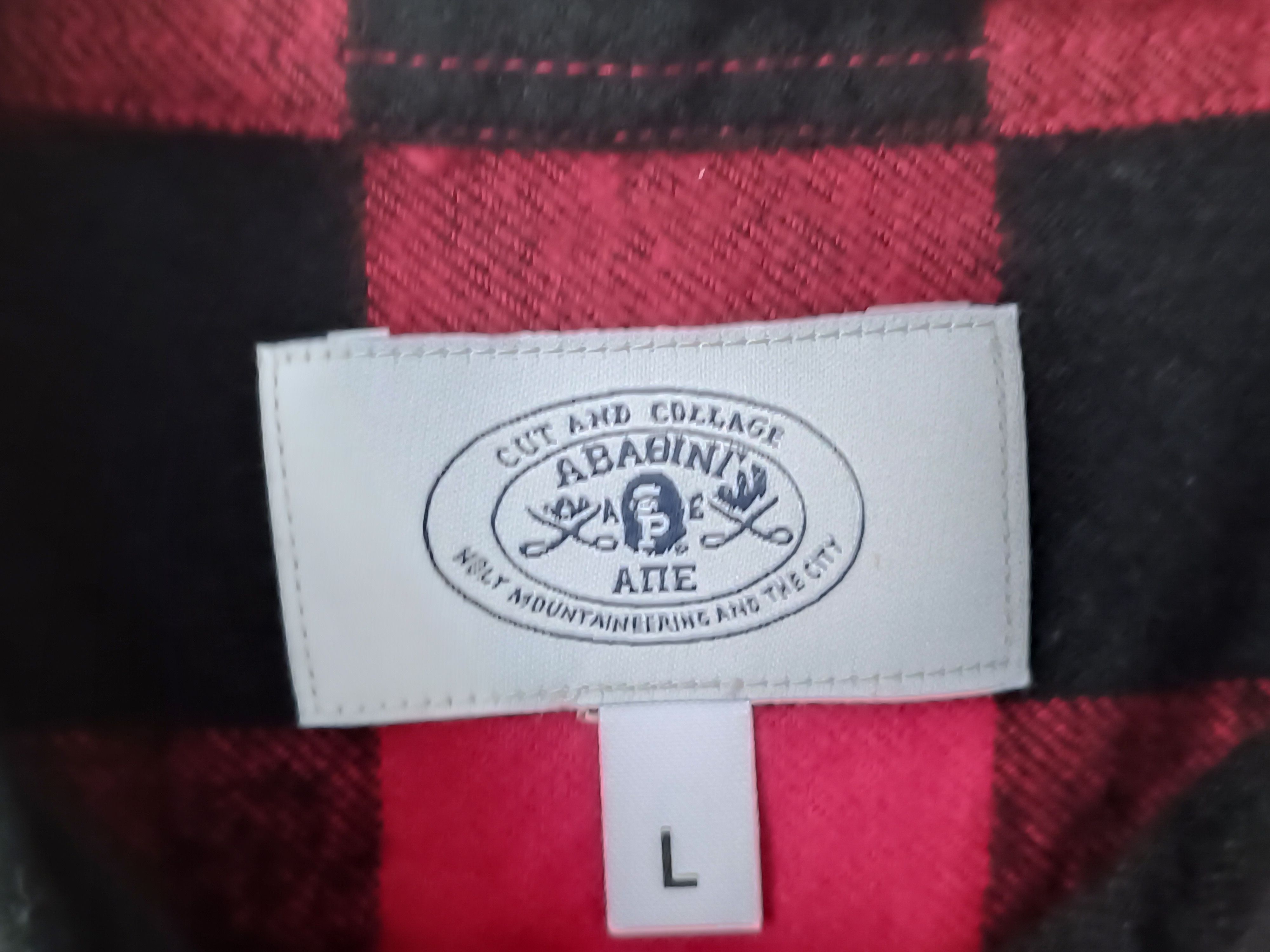 Bape ♦️Bape Block Check Flannel Shirt Size US L / EU 52-54 / 3 - 6 Thumbnail