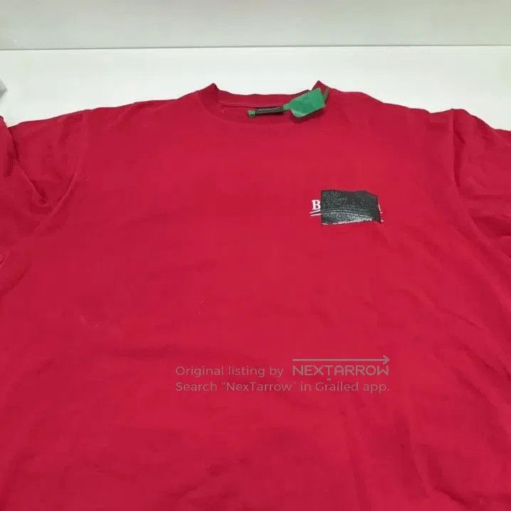 Balenciaga Balenciaga SS23 Red Logo Short Sleeve T. Size US XS / EU 42 / 0 - 4 Thumbnail