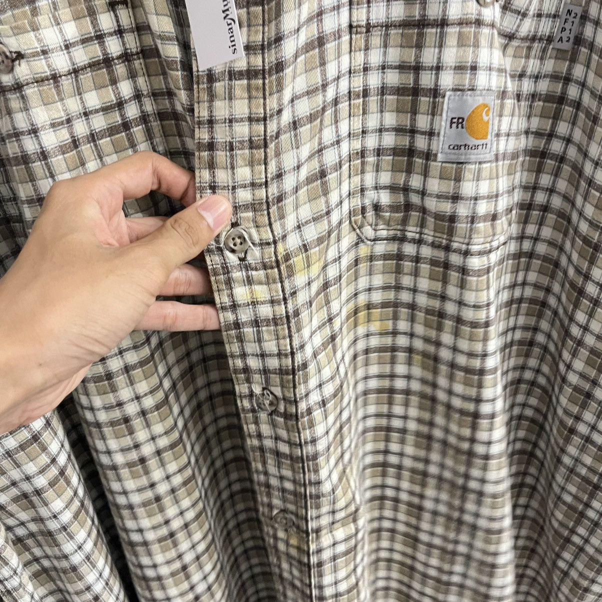 Carhartt Carhartt Fall 2015 Flame Resistance Fabric Shirt Size US XXL / EU 58 / 5 - 13 Thumbnail