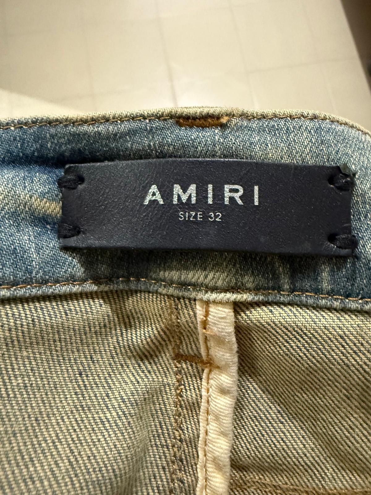 Amiri Skinny-Fit Paint- Splattered Distressed Stretch Denim Jeans Size US 32 / EU 48 - 6 Thumbnail
