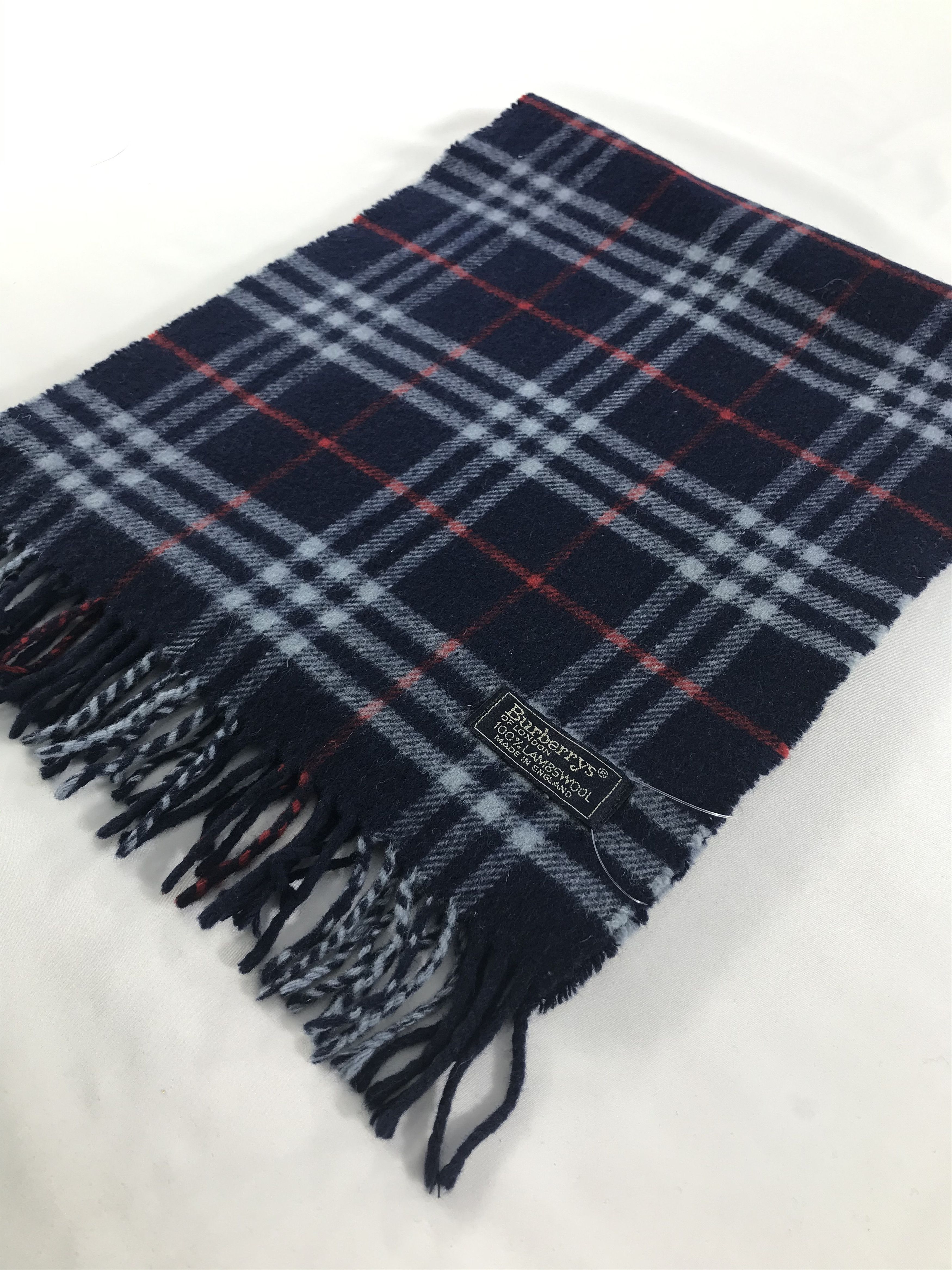 Burberry × Vintage Burberry Scarf / Muffler / Neckwear - WW2643 Size ONE SIZE - 3 Thumbnail