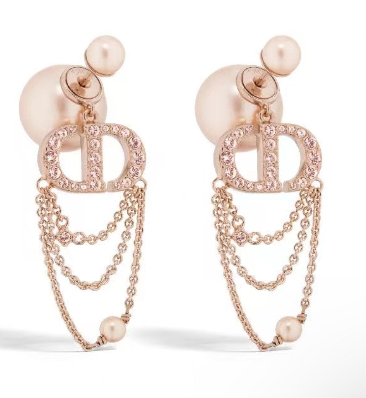 Dior DIOR TRIBALES Earrings Pink-Finish Metal With Pink Resin Size ONE SIZE - 1 Thumbnail