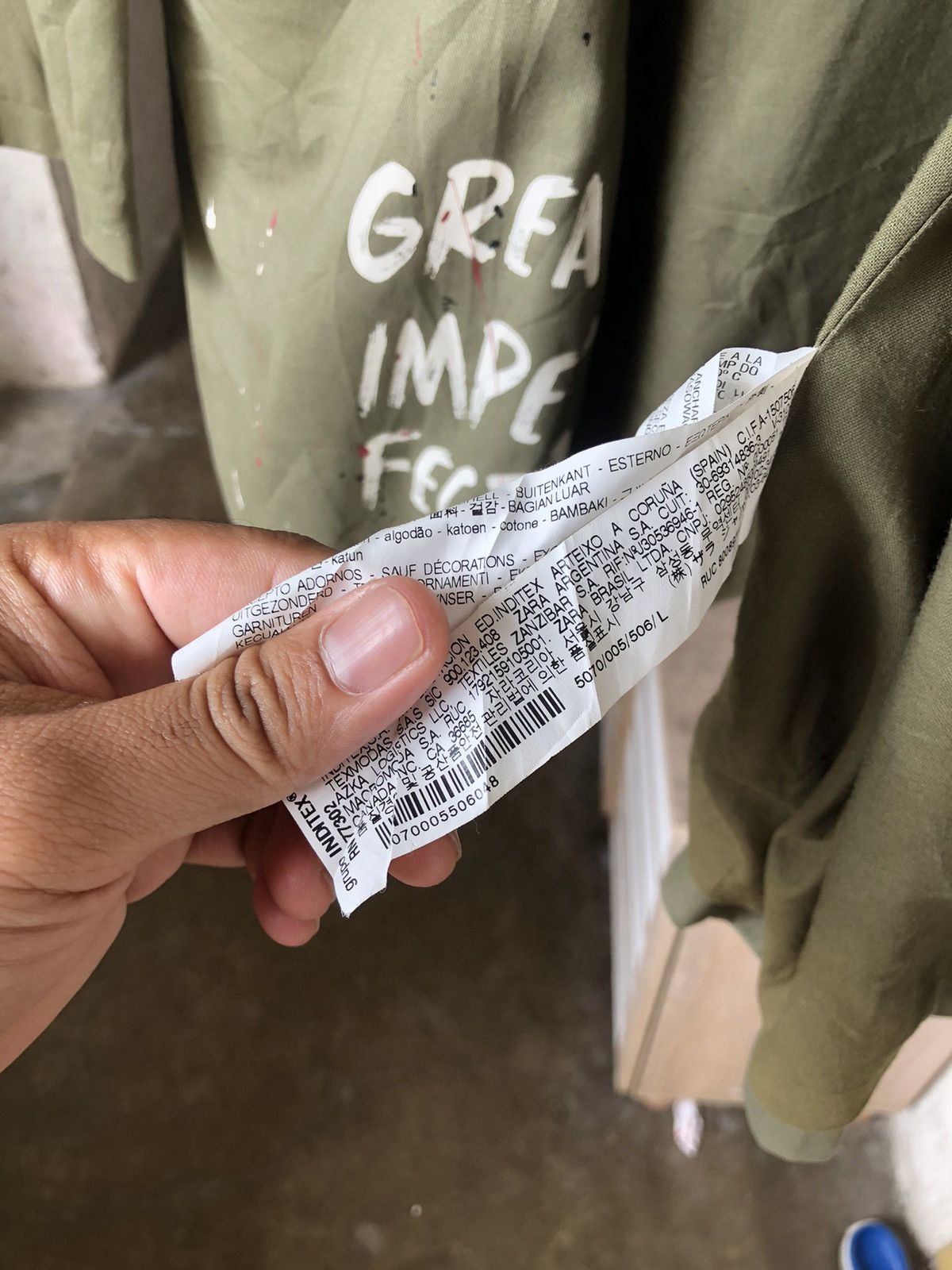 Zara Zara Splash Paint Art Oversized Parka Jacket If Six Was Nine Size L / US 10 / IT 46 - 10 Thumbnail