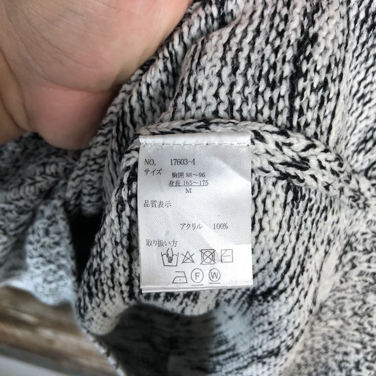 Homespun Knitwear × JACKROSE Jack Rose Black White Knitwear #A1659 Size US M / EU 48-50 / 2 - 11 Thumbnail