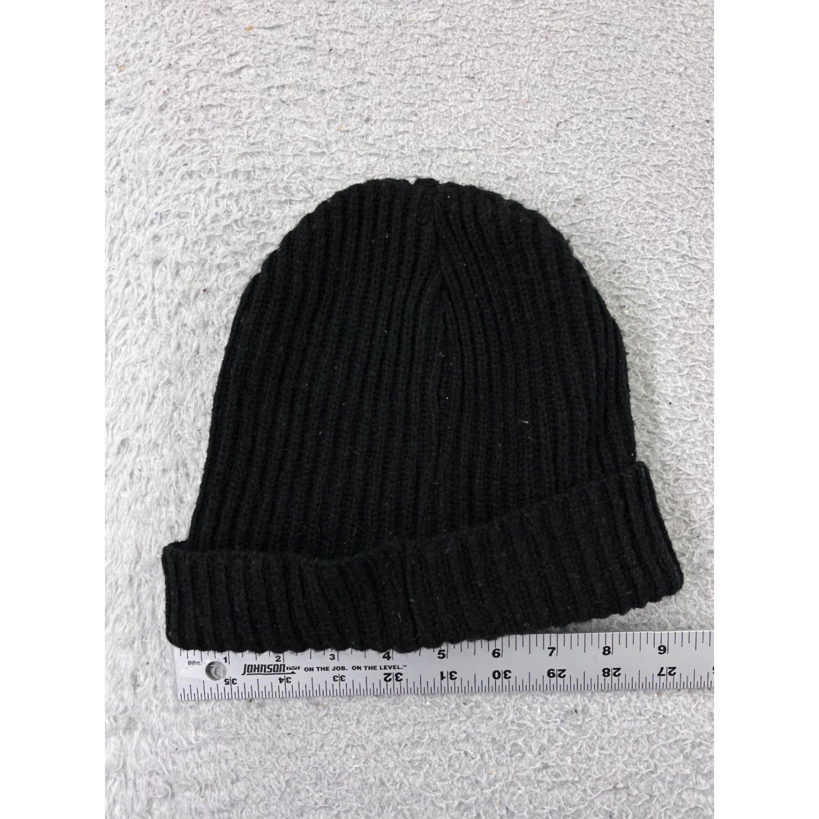Vintage US Army Beanie Toque One Size Adult Black Yellow Knit 100% Acrylic Snow Ski Warm Size ONE SIZE - 3 Thumbnail