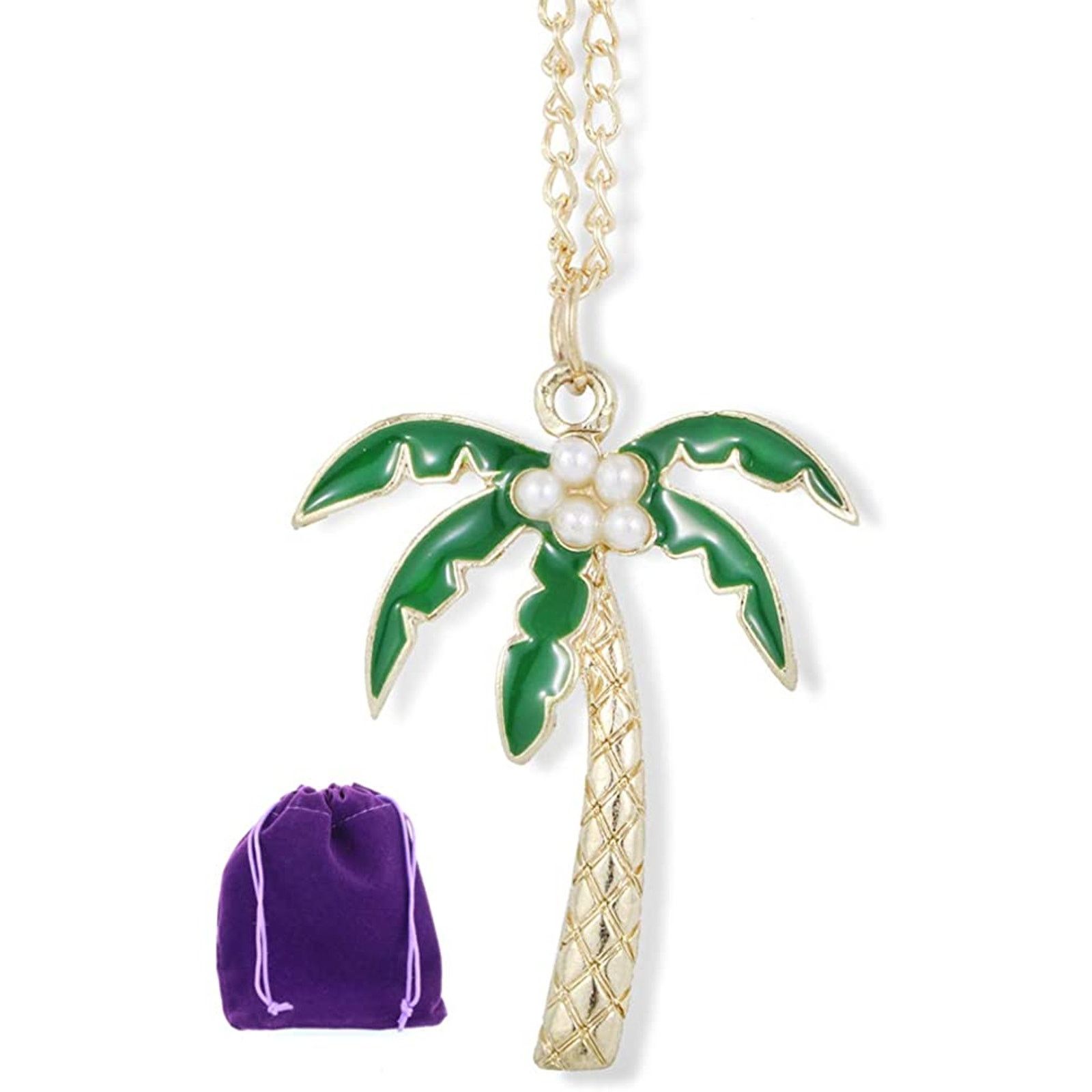 & Other Stories Palm Tree Coconut Tropical Polynesian Beach Necklace Size ONE SIZE - 1 Thumbnail