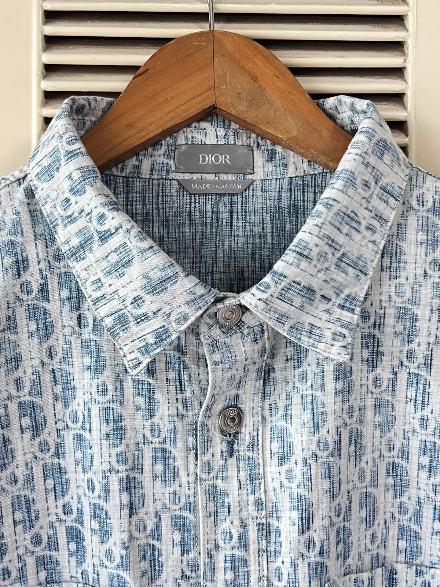 Dior Dior Oblique Classic Blue White Shirt 45 Size US S / EU 44-46 / 1 - 3 Thumbnail