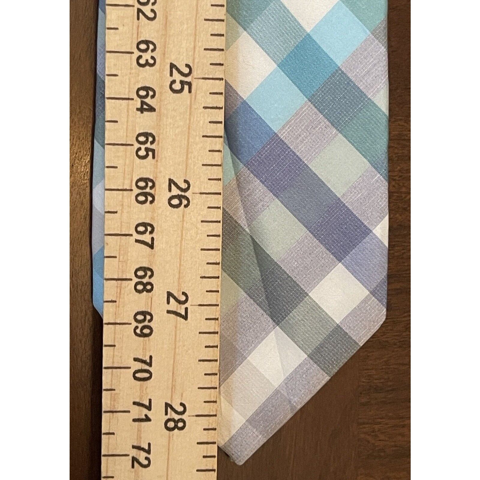 Express Express Gray Blue Green 100% Silk Made In China Size ONE SIZE - 5 Thumbnail