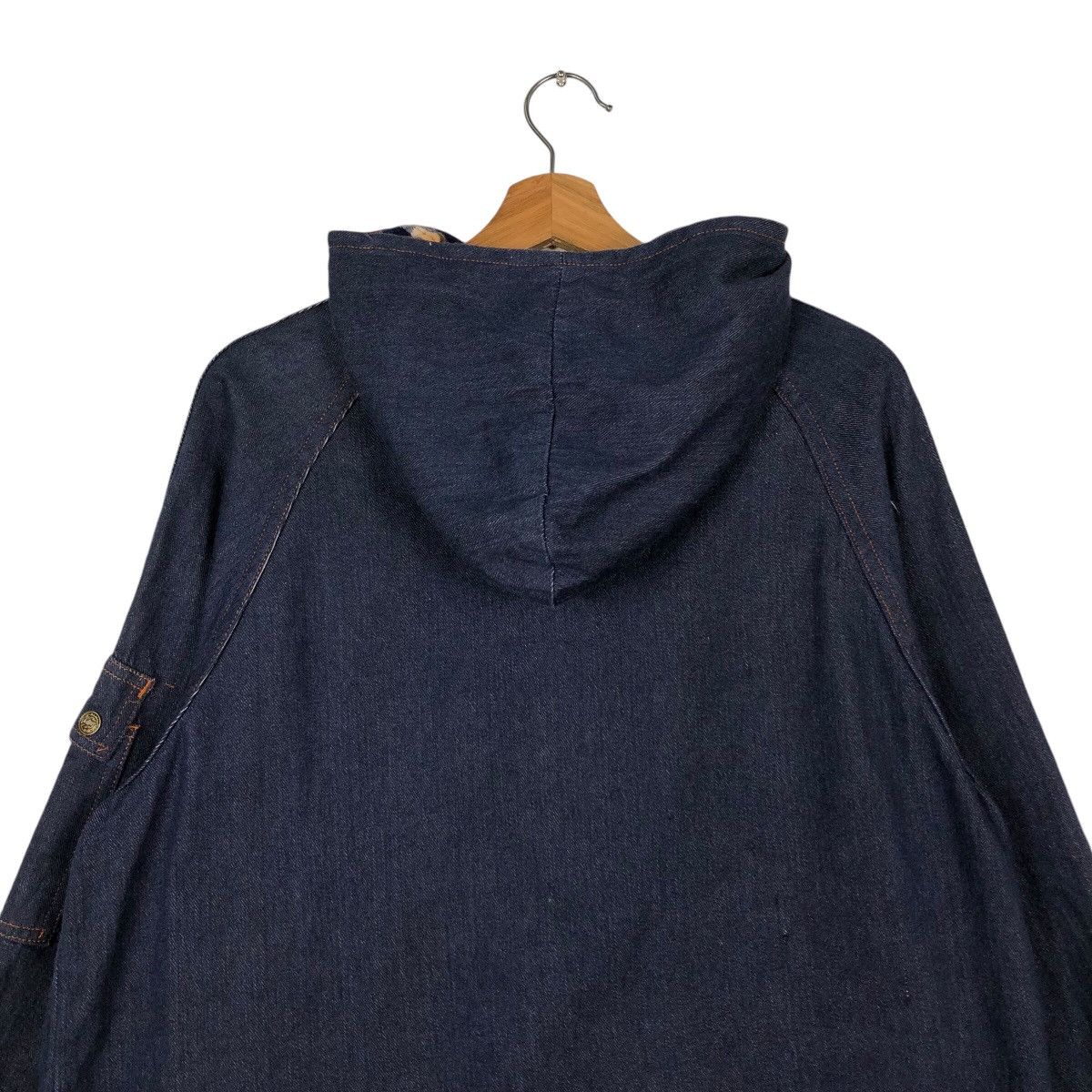 Japanese Brand 📌Vintage Denim Jacket Biker Design Valley Co Hoodie Size US M / EU 48-50 / 2 - 10 Thumbnail