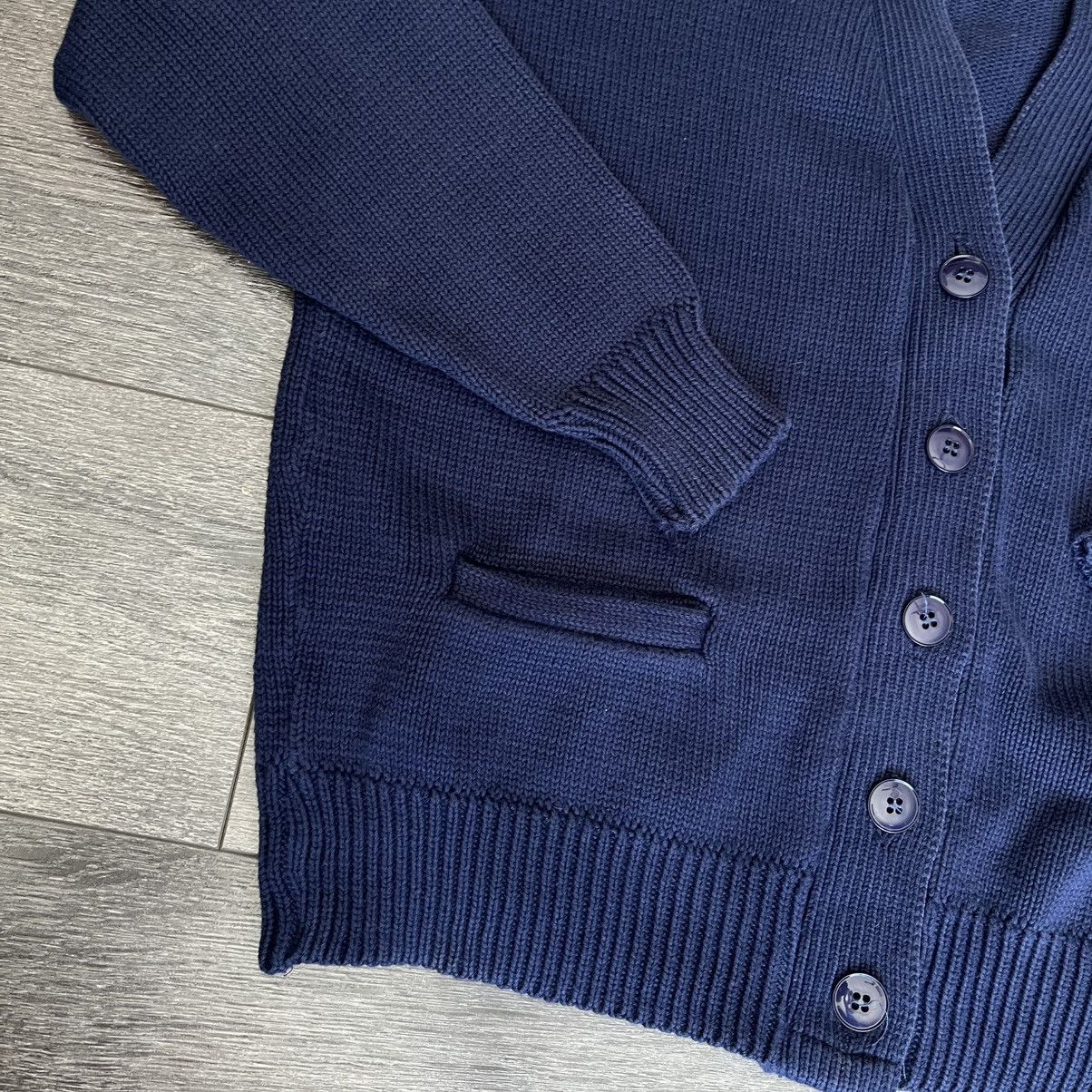 J.Crew × Vintage Vintage 80s J. Crew Outfitters Blank Cotton Sweater Cardigan Size L / US 10 / IT 46 - 2 Thumbnail