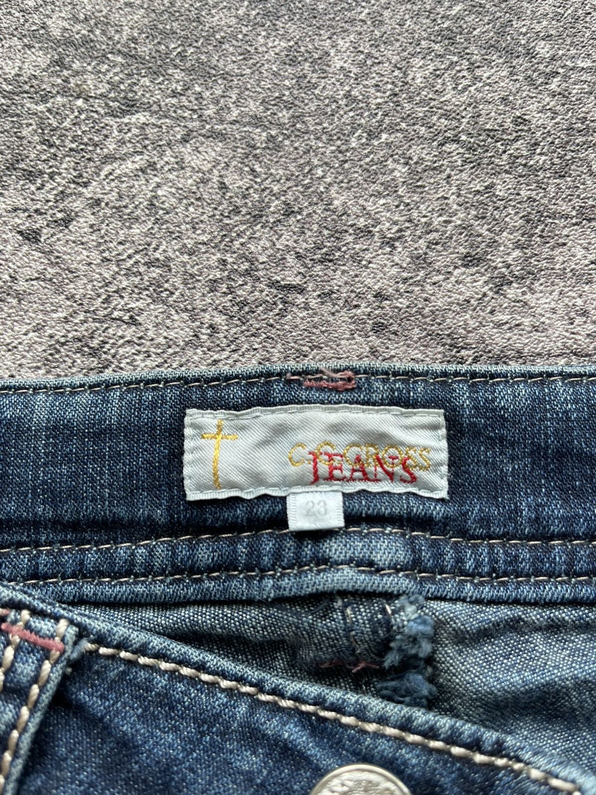 Japanese Brand Y2K C.C Cross Ifsixwasnine jeans skinny Size 26" / US 2 / IT 38 - 7 Thumbnail