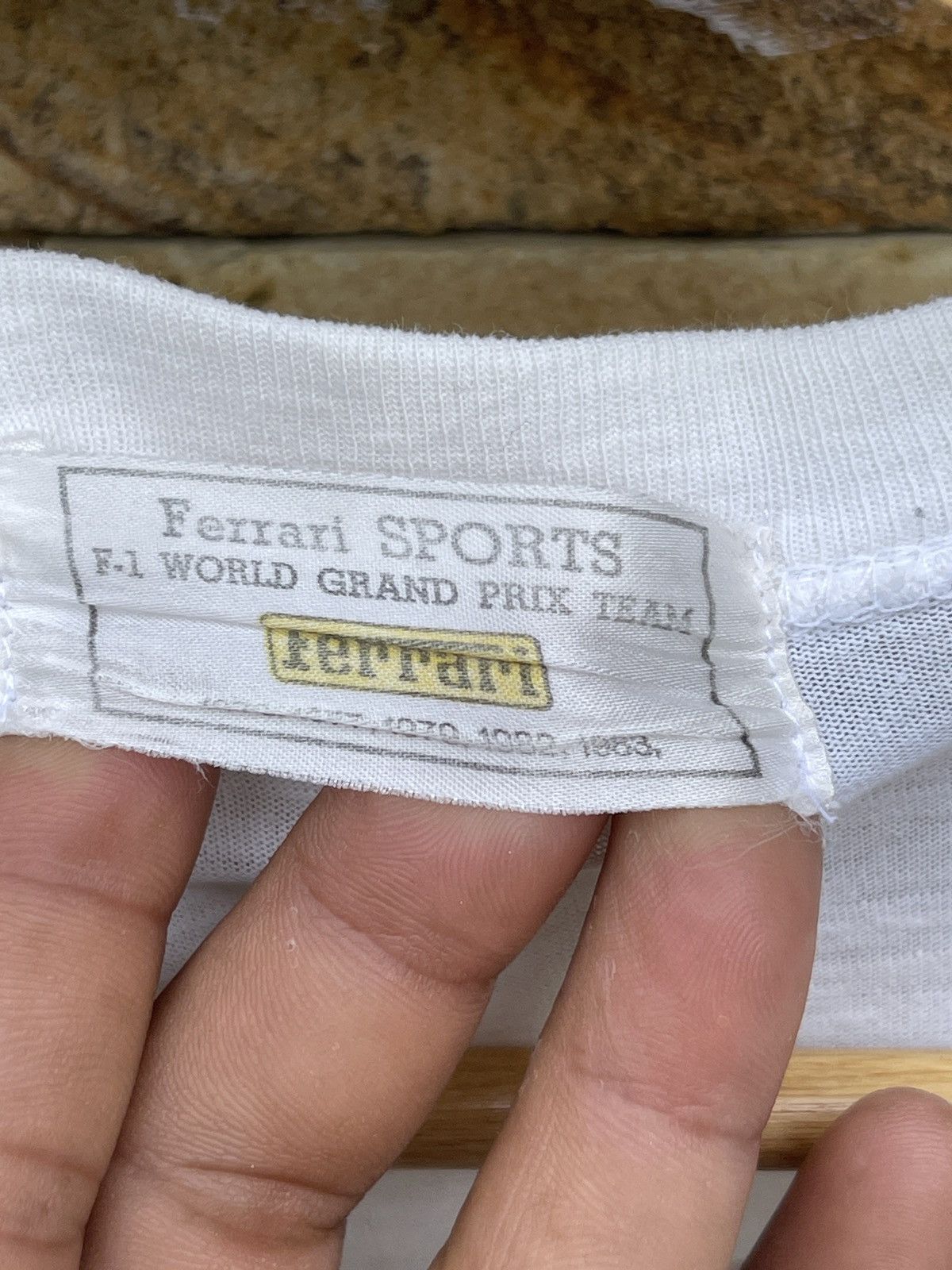 Ferrari × Formula 1 × Vintage Last Drop🔥Vtg 70s/80s Ferarri F-1 World Grand Prix Team Tee Size US M / EU 48-50 / 2 - 4 Thumbnail