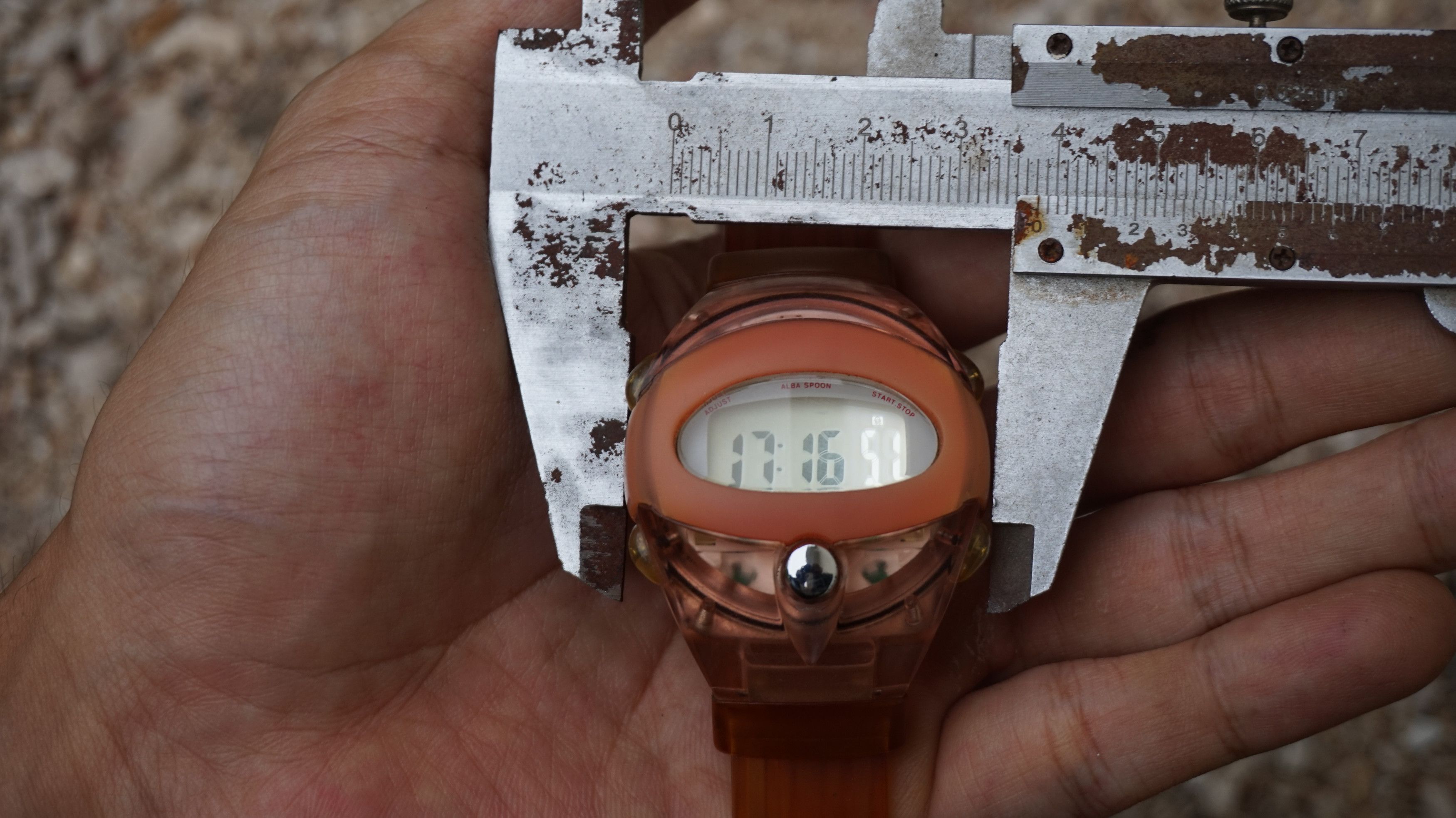 ALBA 90s Seiko Alba Spoon Peach Skeleton Watch Size ONE SIZE - 7 Thumbnail