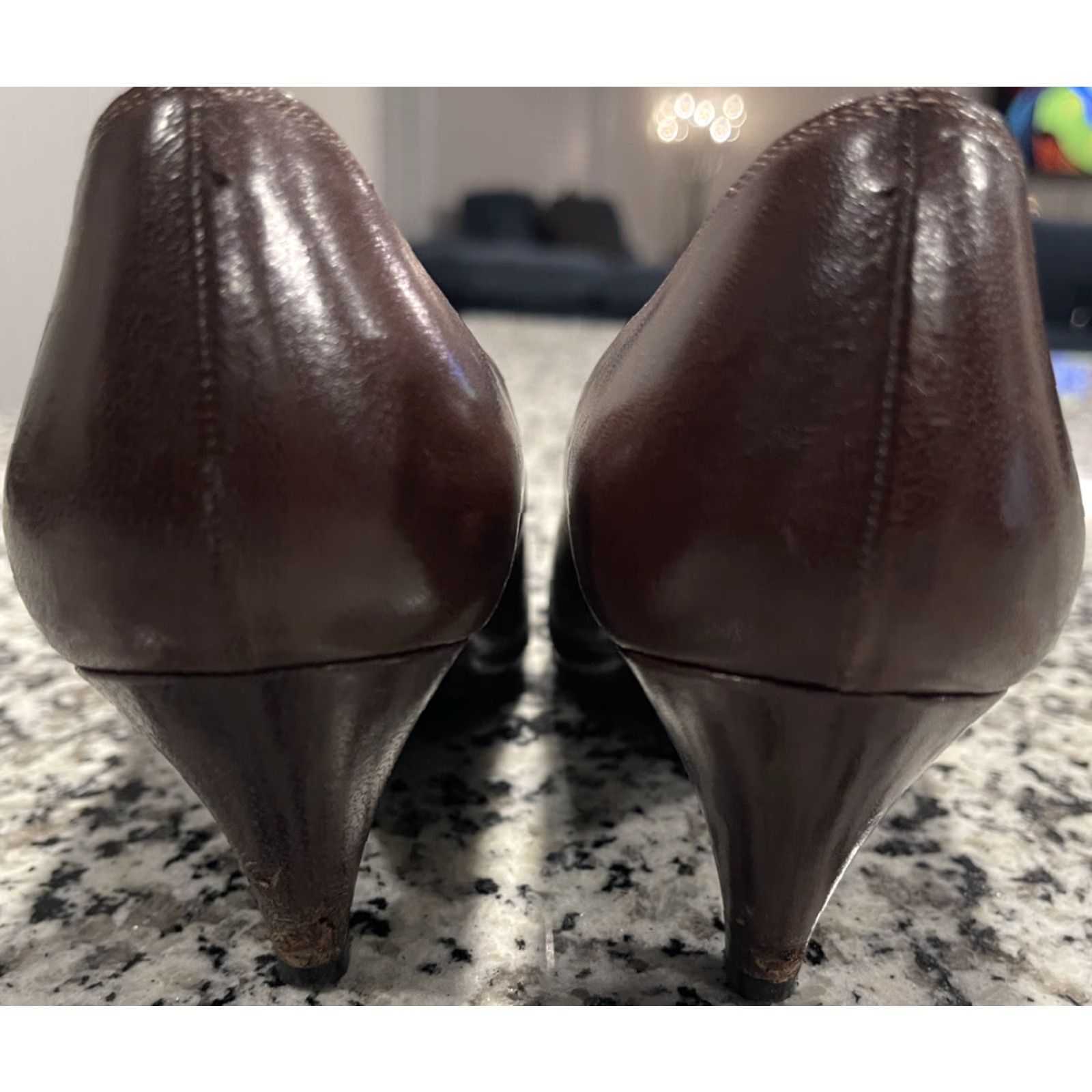 Yves Saint Laurent VINTAGE Yves Saint Laurent Brown Leather Pumps Women Size 6 EU 36 Leather Pumps Brown Women Shoes YSL Heel Size US 6 / IT 36 - 3 Thumbnail