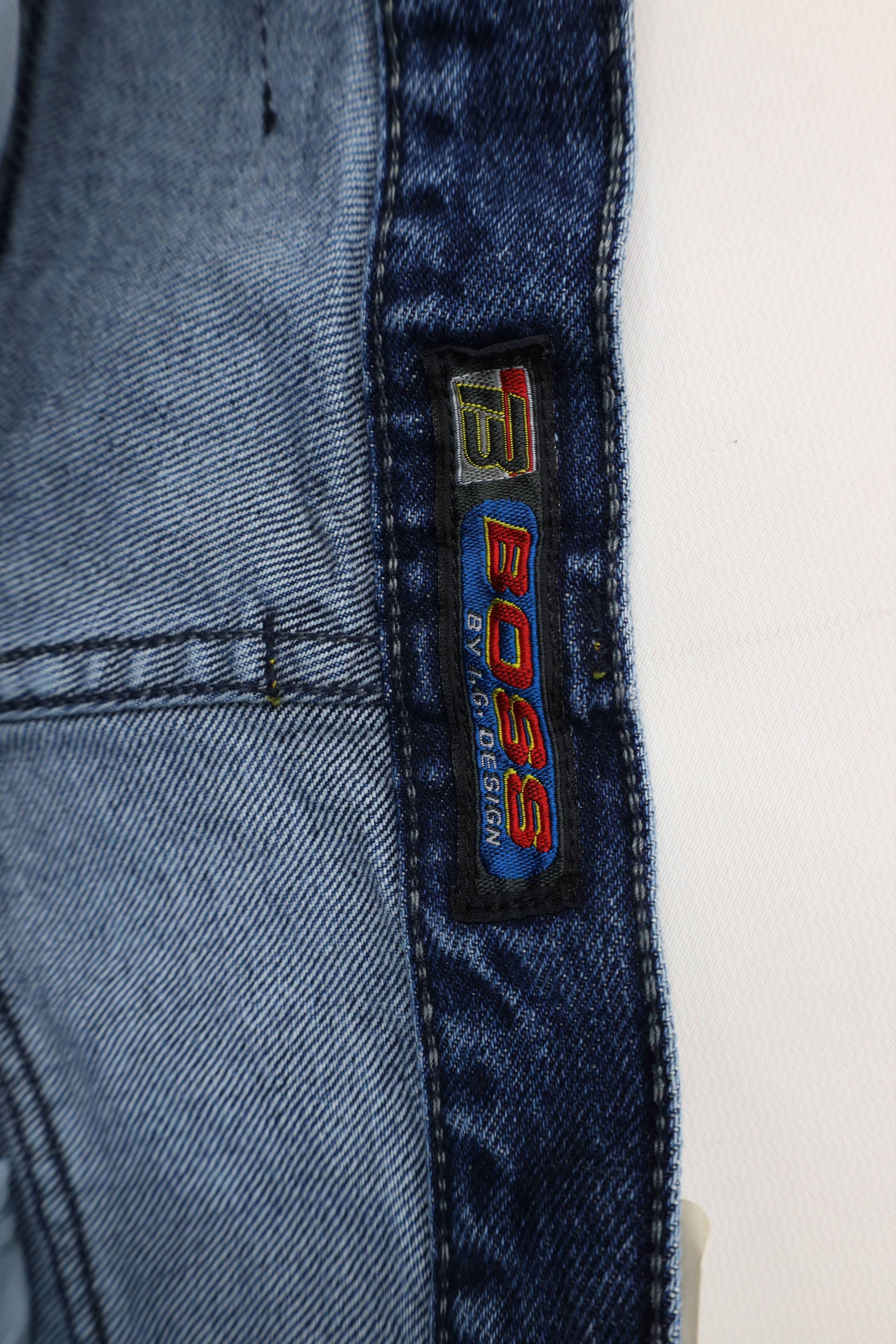 Vintage Deadstock Vintage 90s Boss Wide Leg Skateboard Denim Jeans Size US 36 / EU 52 - 7 Thumbnail