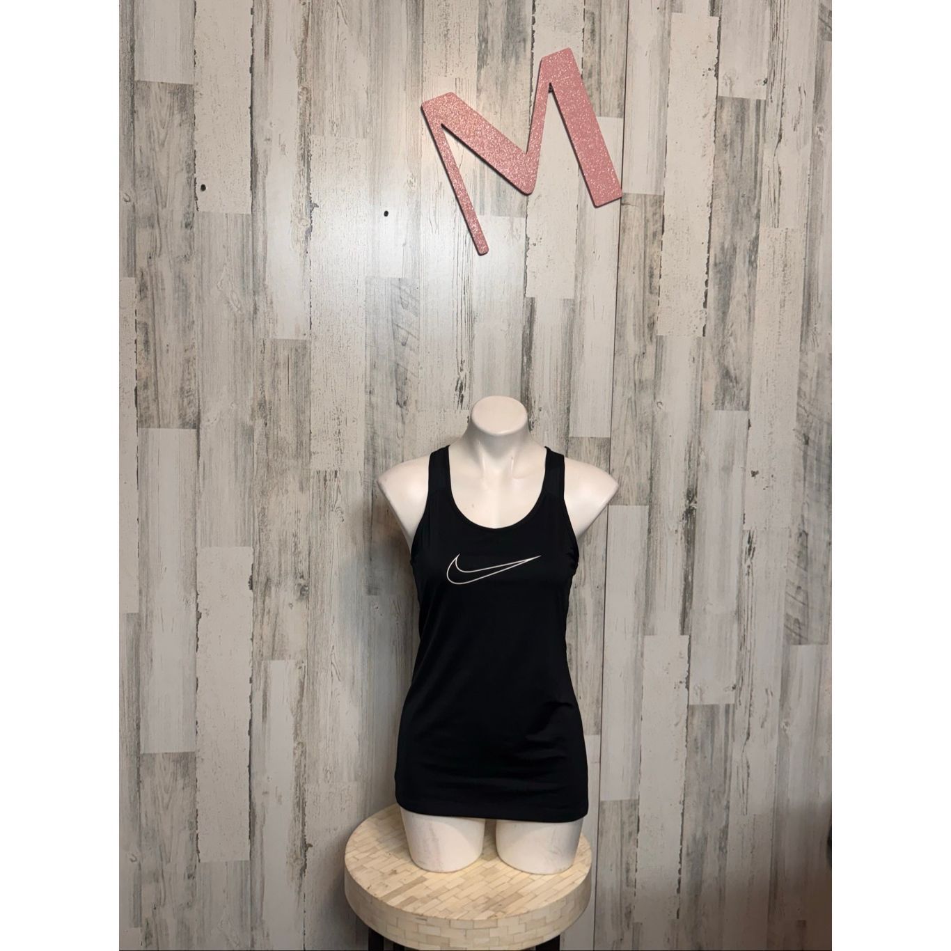 Nike Nike Dri-Fit Black Racerback Athletic Tank Top – Women’s Medium | Running Workout Gym Activewear Size M / US 6-8 / IT 42-44 - 1 Thumbnail