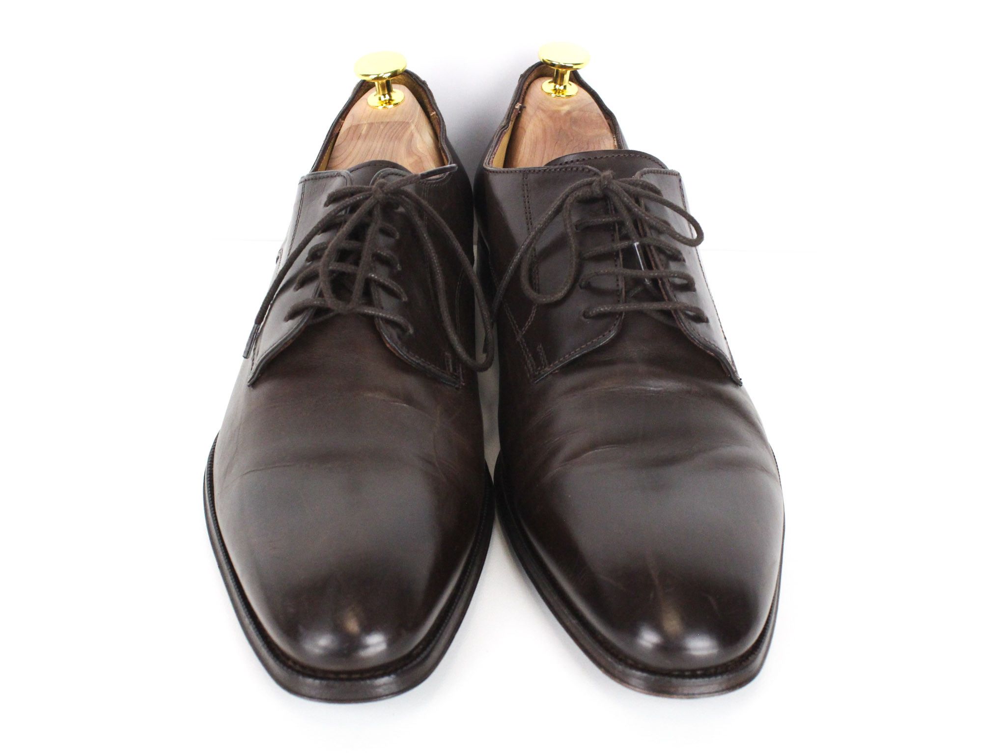 Suitsupply EU43 Brown Leather Low-Top Laced 72584 Size US 10 / EU 43 - 2 Thumbnail