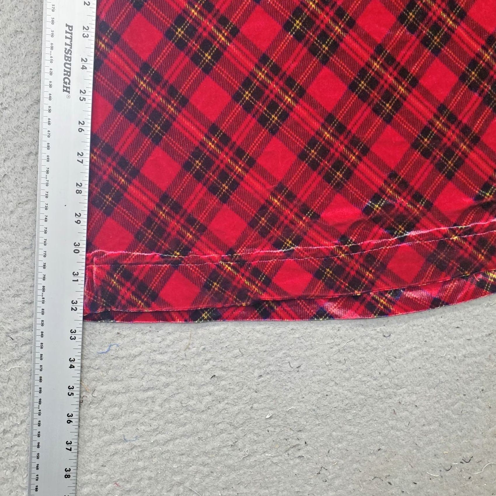 Coldwater Creek Coldwater Creek Skirt Womens PM Multi Tartan Plaid Velvet Holiday Pull On Size 32" / US 10 / IT 46 - 3 Thumbnail