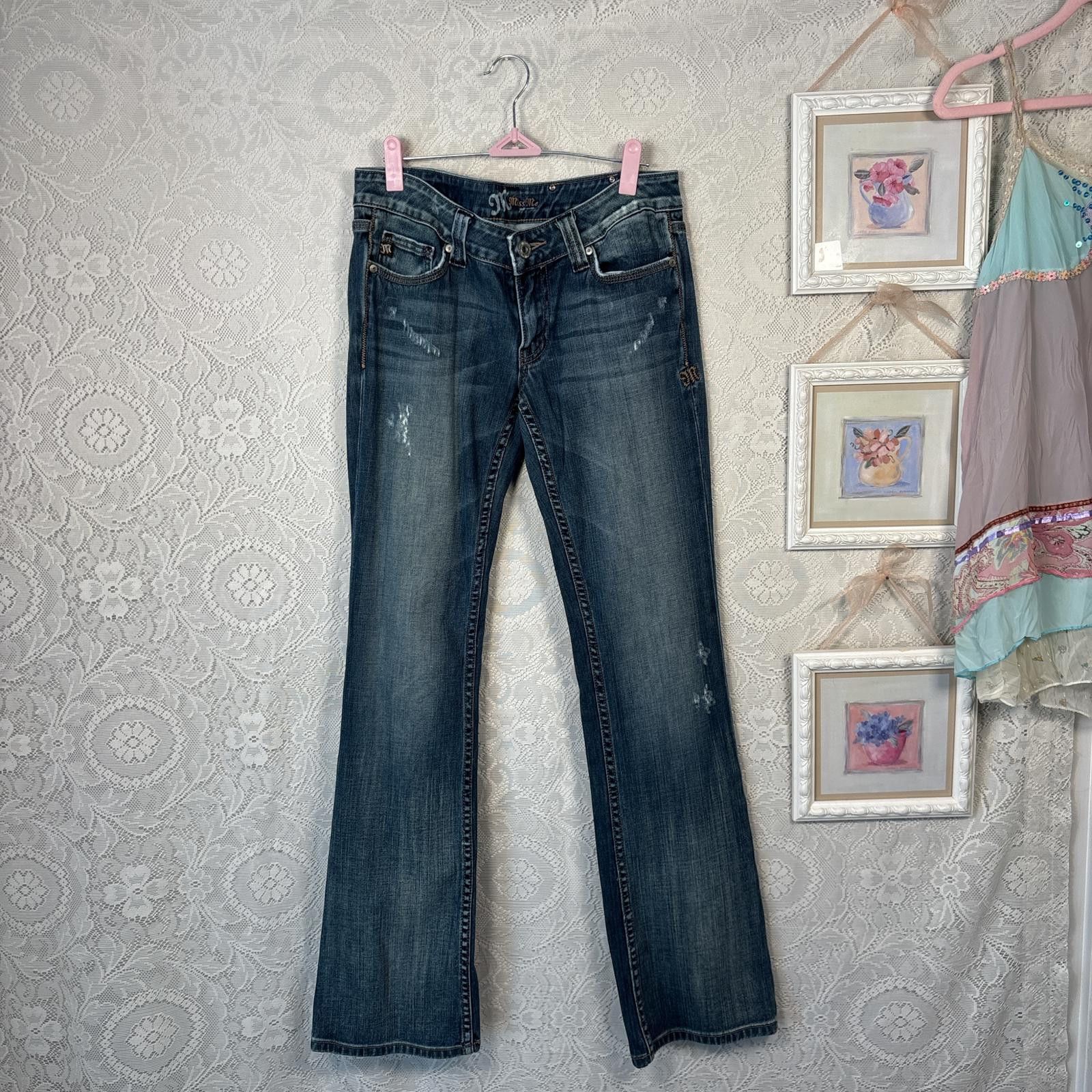 Other y2k miss me cow leather jeans Size 29" - 4 Thumbnail