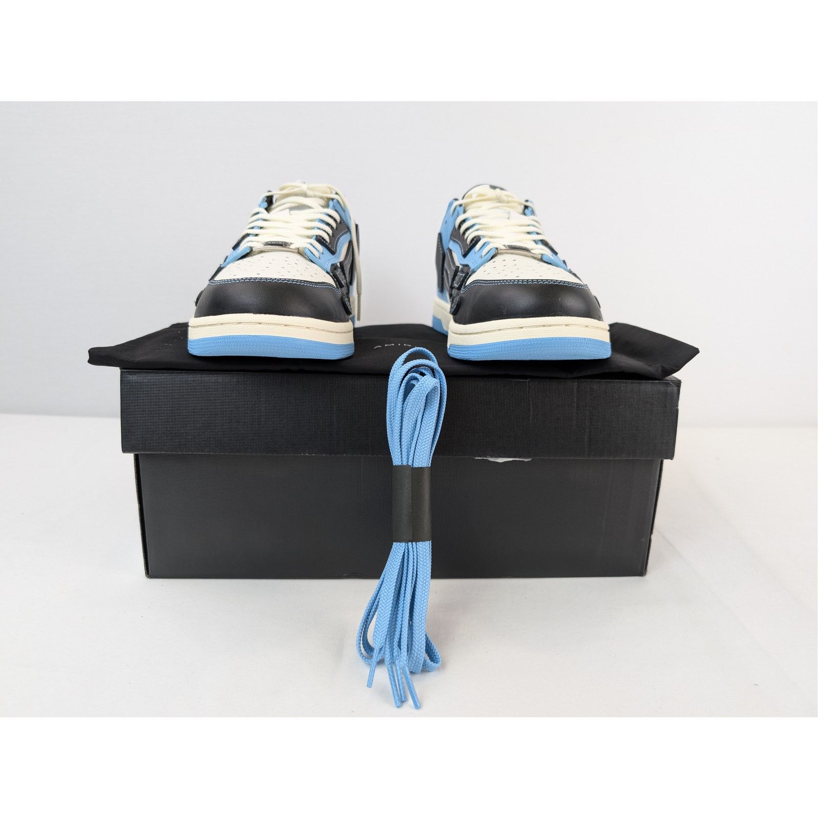 Amiri o1rshd1 Skel Low-Top Sneakers in Air Blue Size US 13 / EU 46 - 18 Thumbnail