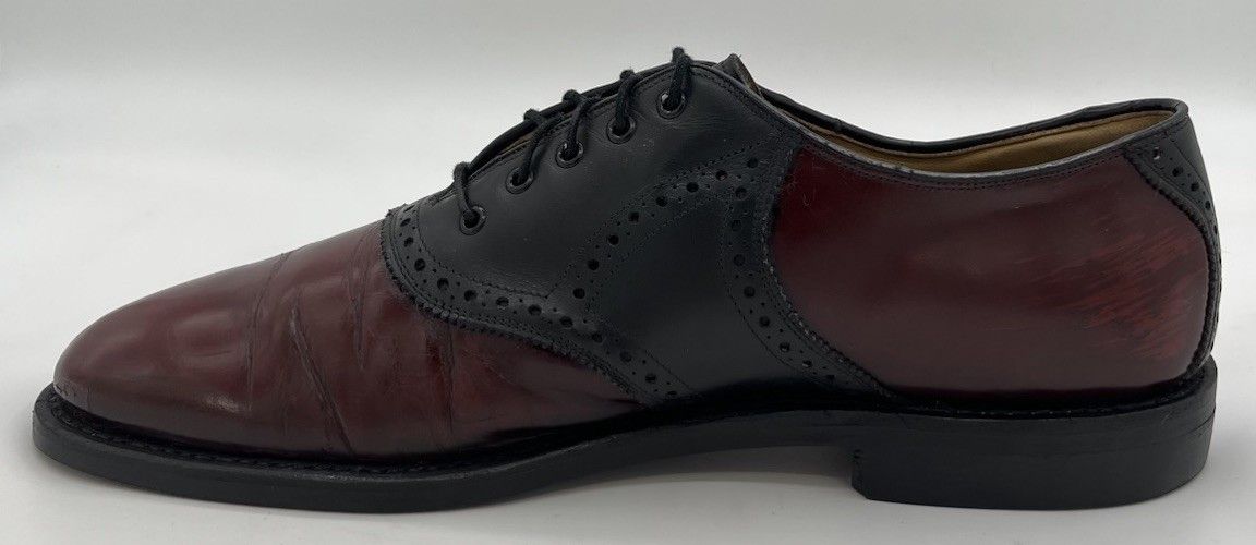 Johnston & Murphy Johnston & Murphy Aristocraft Two-Tone Oxblood Black 10B Size US 10 / EU 43 - 7 Thumbnail