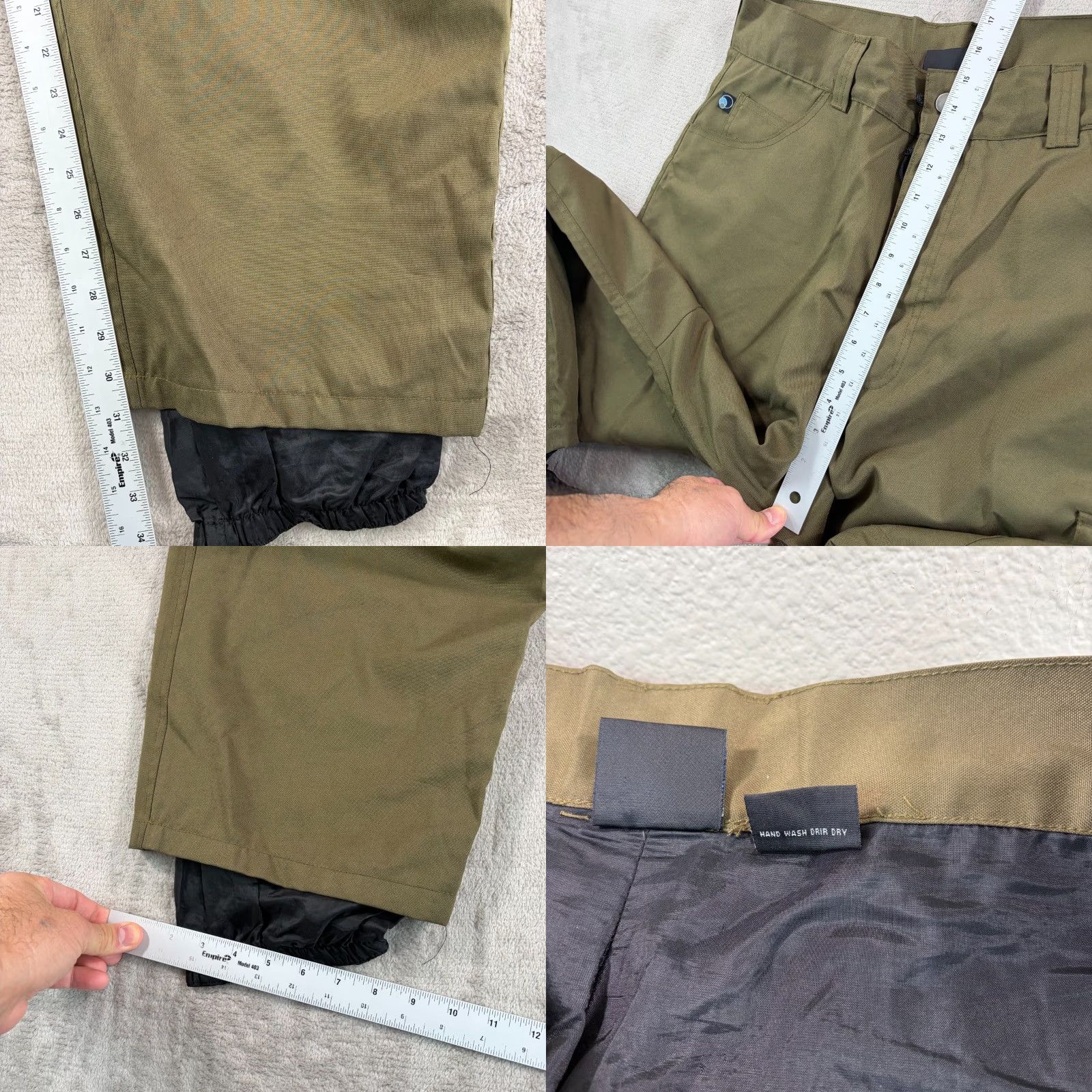 Vintage VINTAGE Shorty's SNOWBOARD Cargo Pants Men XL Green Lined Snow Pants Outdoors Men XL Green Linen? Size US 36 / EU 52 - 9 Thumbnail