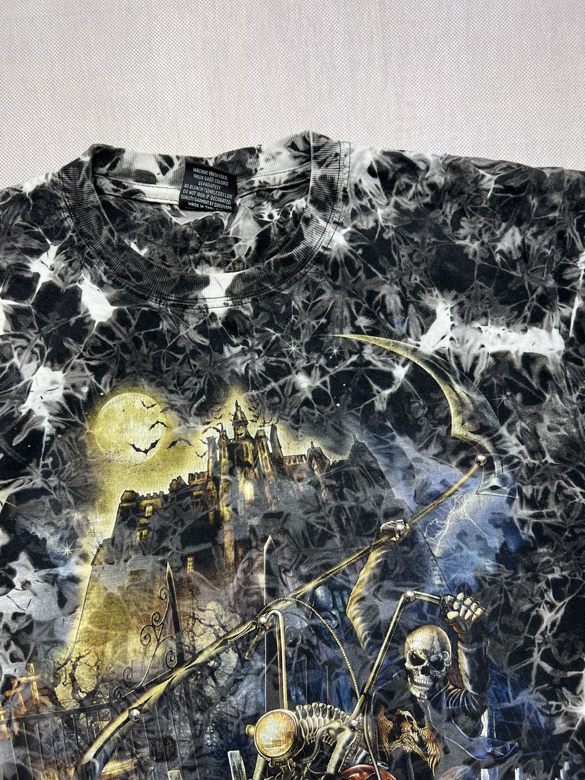 Vintage Tshirt Skull Skeleton Motorcycle Vintage Print Size US M / EU 48-50 / 2 - 4 Thumbnail