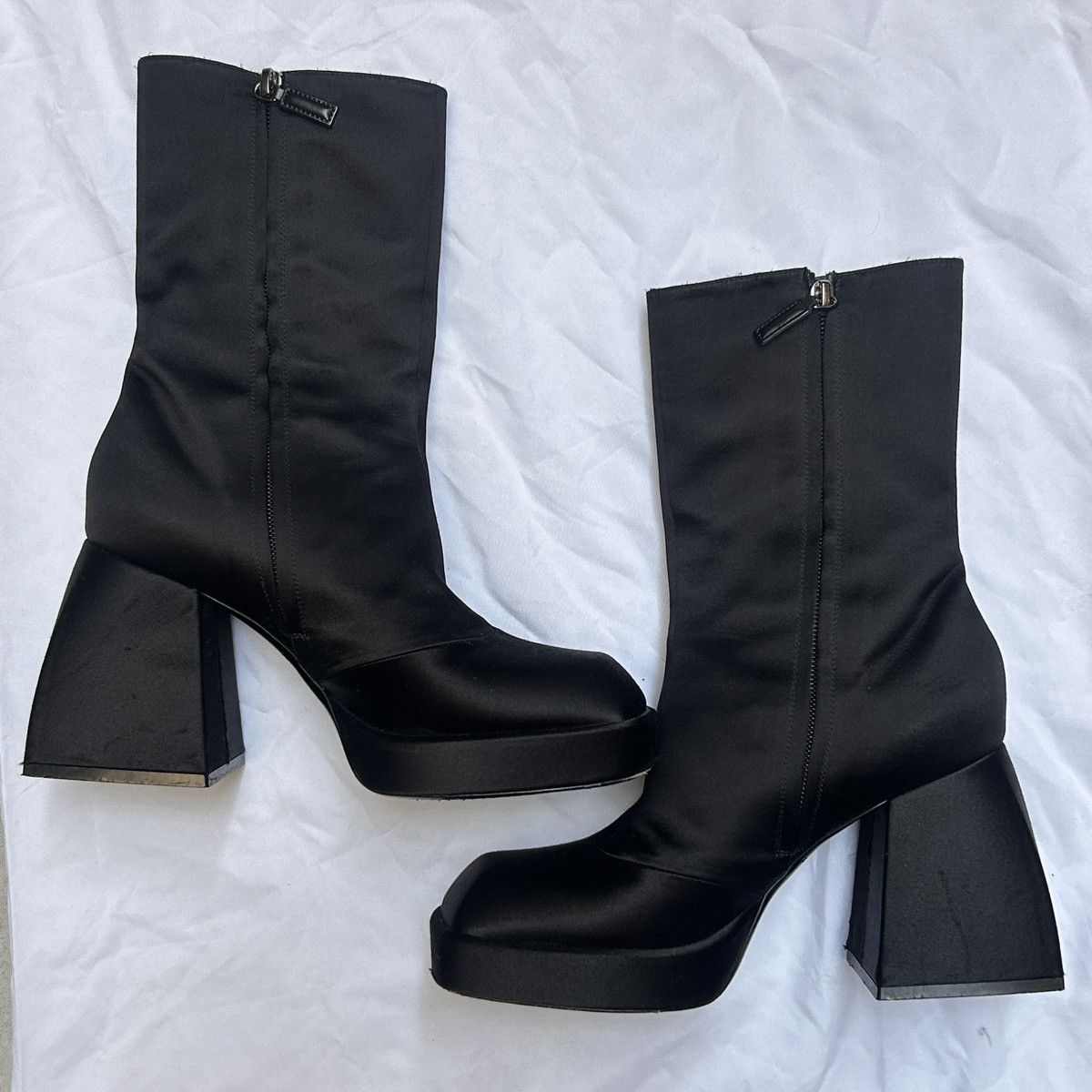 Nodaleto Nodaleto Satin Bulla Corta Booties Size US 7 / IT 37 - 5 Thumbnail