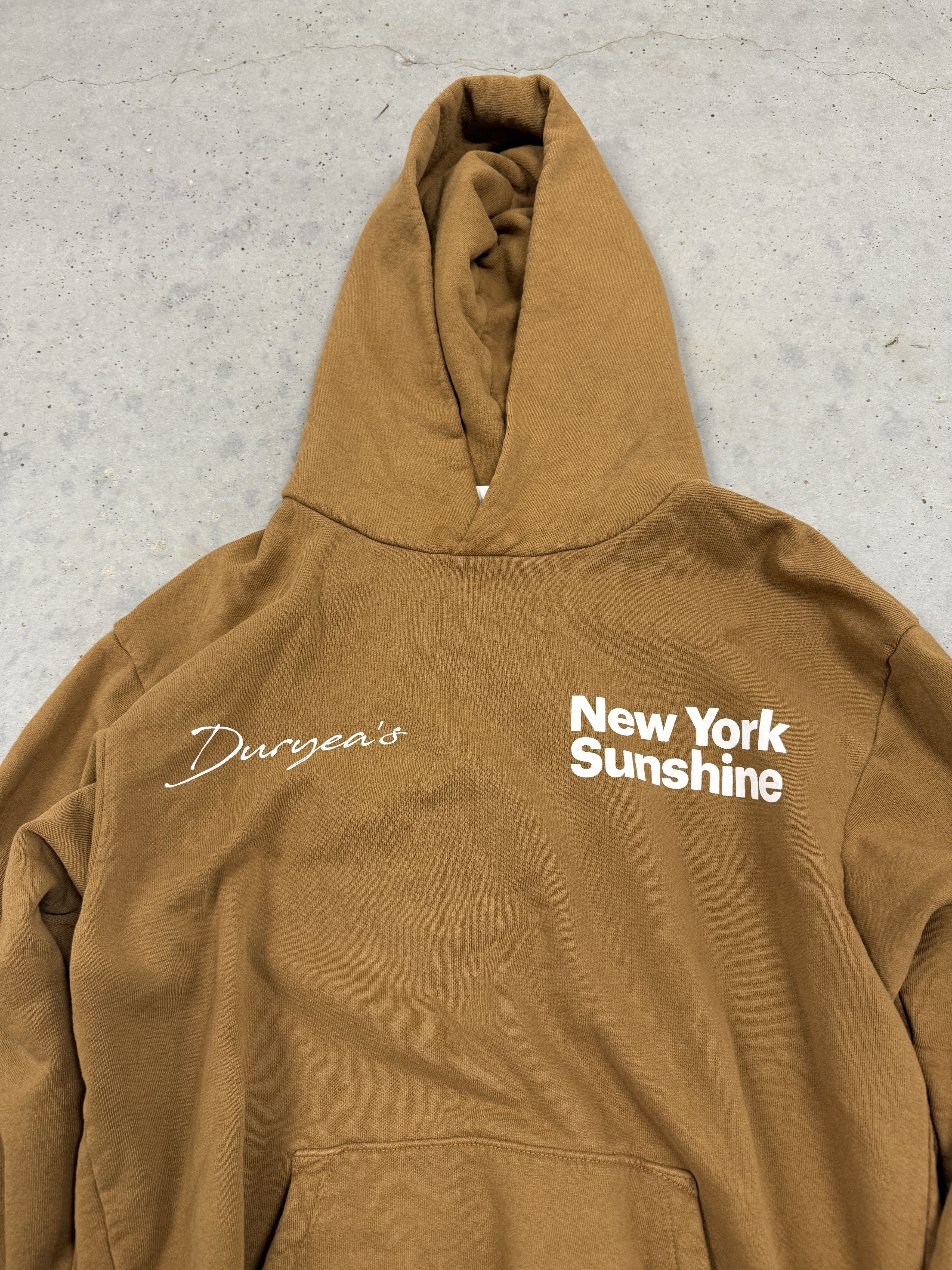 New York Sunshine New York Sunshine x Duryea's Construction Brown Hoodie Size US S / EU 44-46 / 1 - 3 Thumbnail