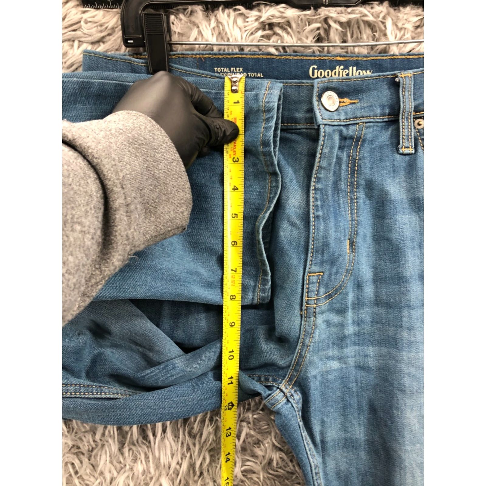 Vintage Goodfellow Jeans Mens 34x34 Mid Rise Straight Medium Wash Blue Size US 34 / EU 50 - 4 Thumbnail
