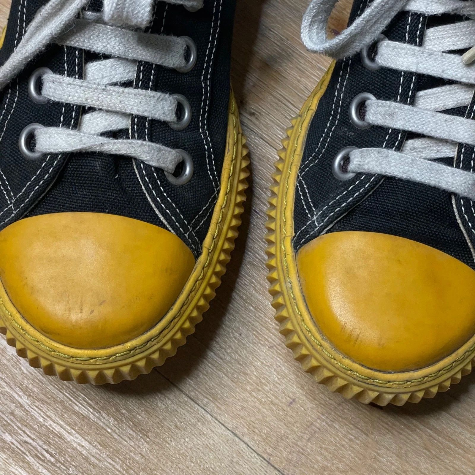 Prada vintage Prada Stratus High top Sneakers canvas SHOES BLACK Size US 6 / IT 36 - 9 Thumbnail