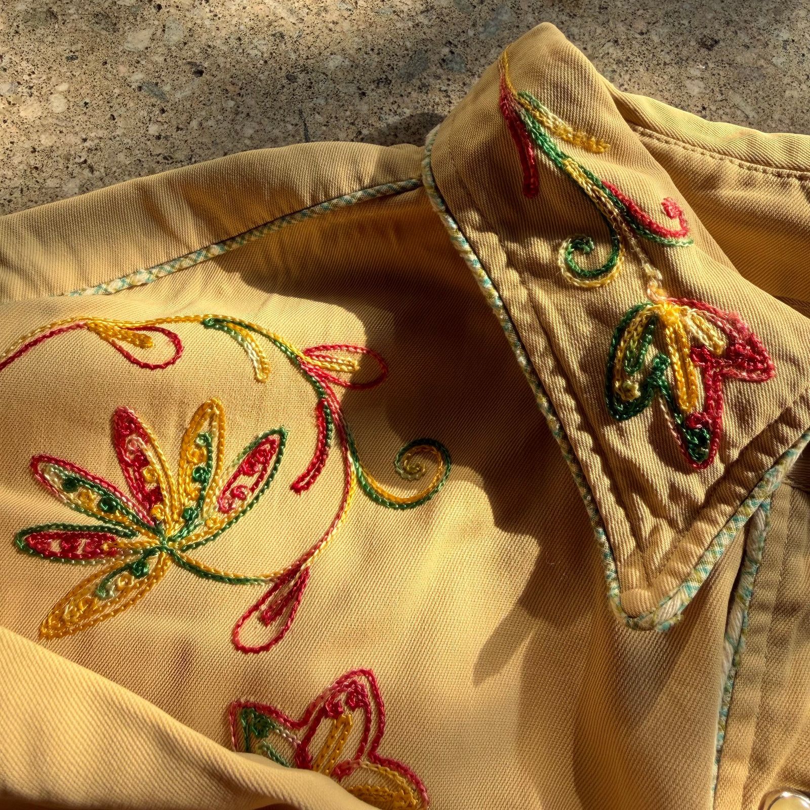 Vintage Vintage 40s California Ranchwear Gabardine Embroidered Size US XL / EU 56 / 4 - 16 Thumbnail