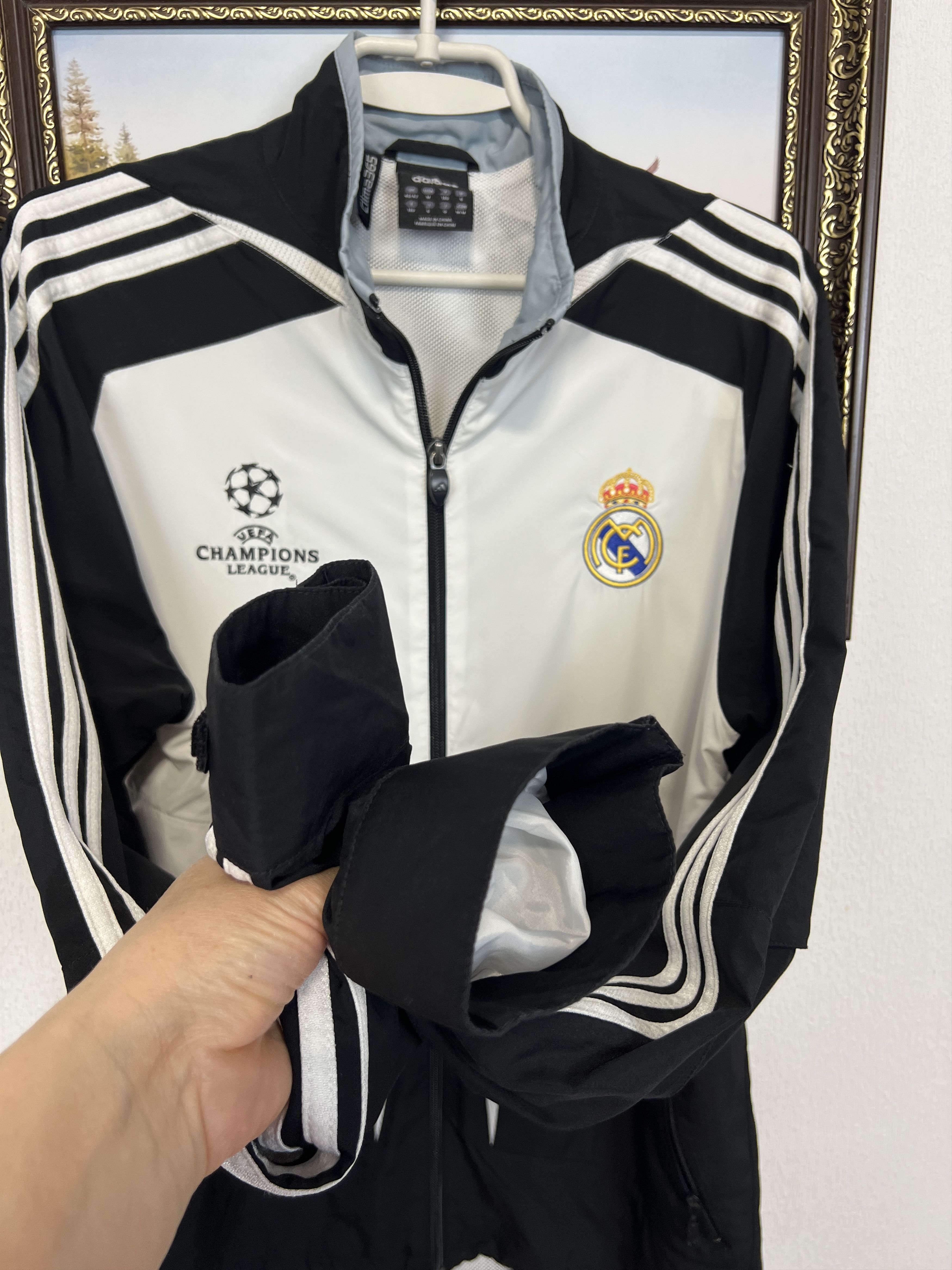 Adidas Vintage Real Madrid Football Train Jacket Soccer Track Top Size US M / EU 48-50 / 2 - 7 Thumbnail