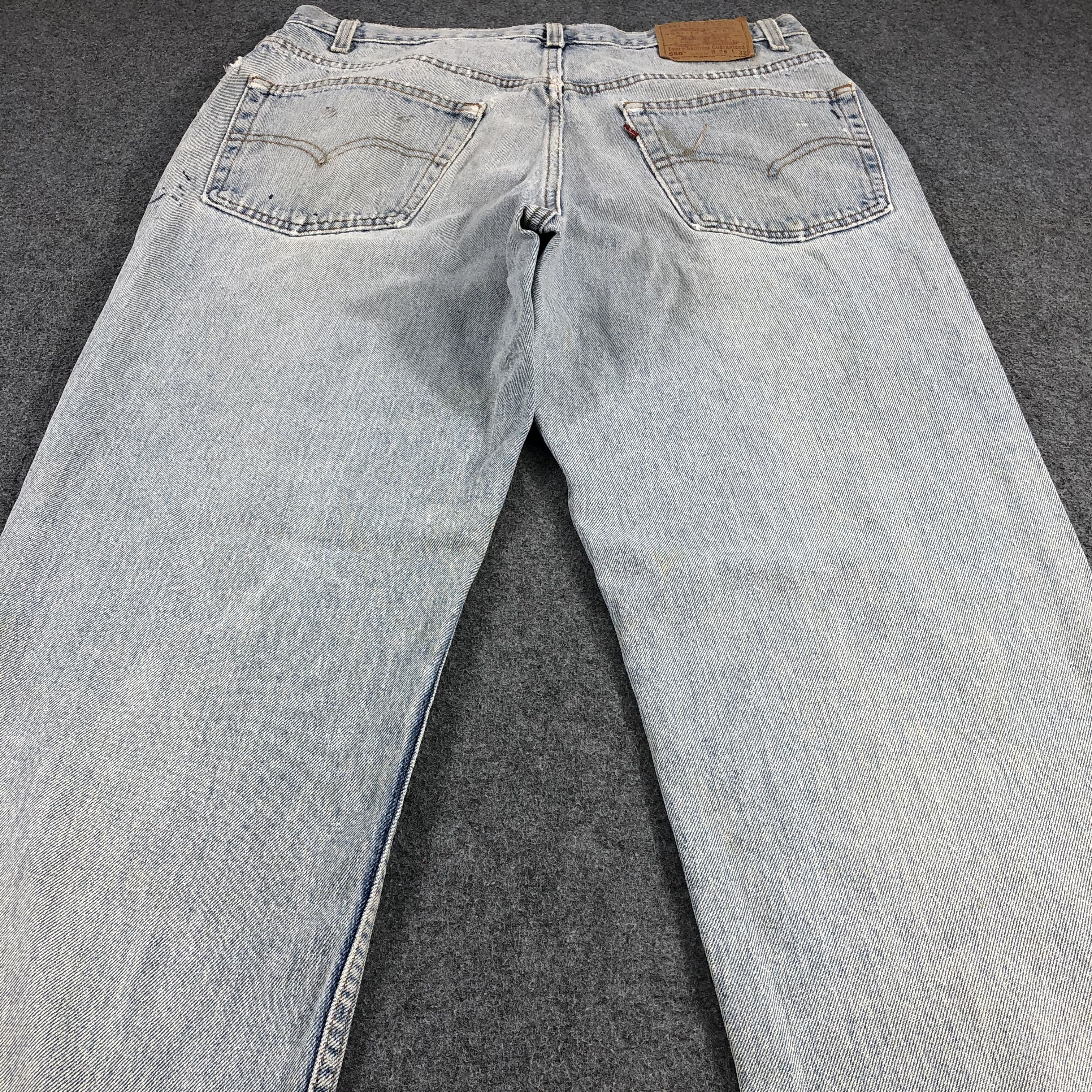 Levi's × Vintage Vintage 90s Light Wash Levis 550 Jeans-JM1189 Size US 36 / EU 52 - 4 Thumbnail