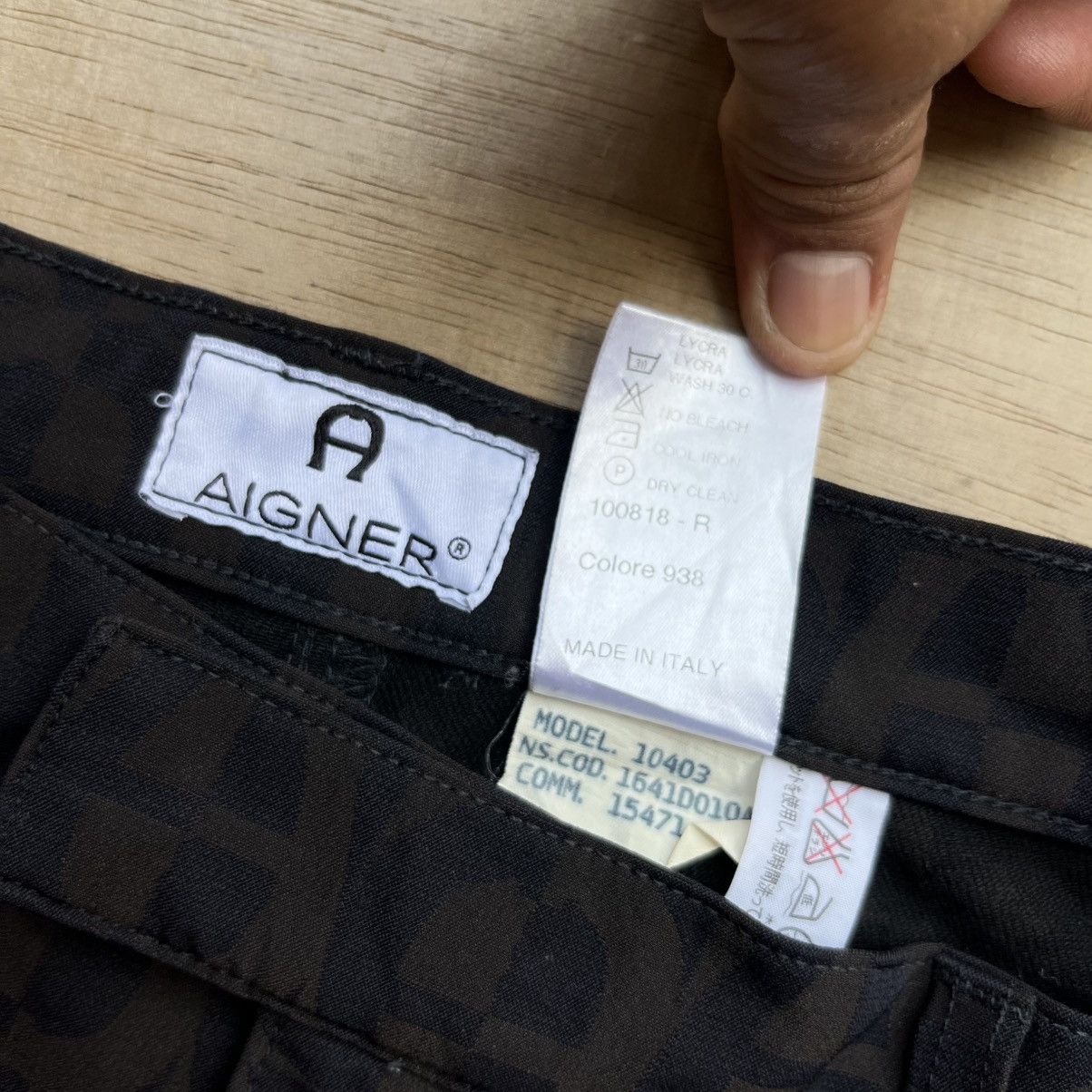 Aigner × Balenciaga AIGNER MONOGRAM STRETCH LONG PANTS Size 30" / US 8 / IT 44 - 3 Thumbnail