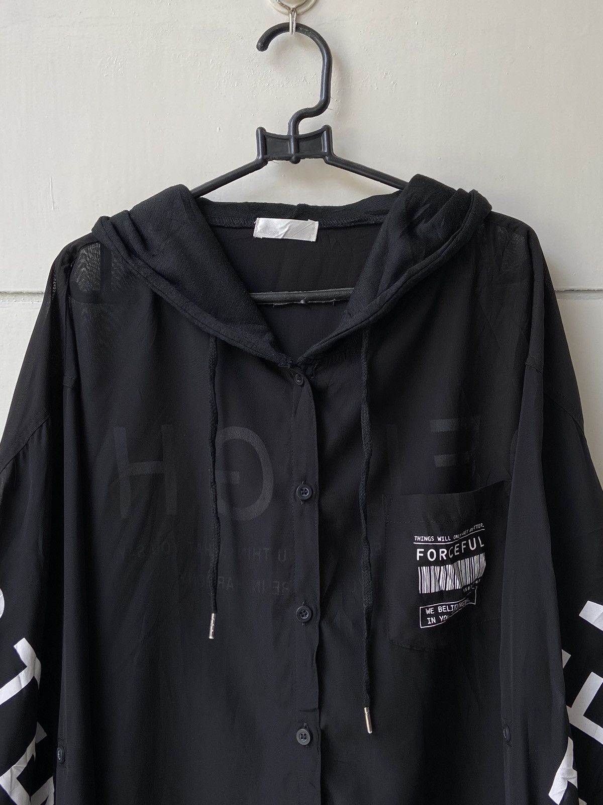 Designer × Japanese Brand GALYGE Black Mesh Hoodie/Shirt Size US XL / EU 56 / 4 - 11 Thumbnail