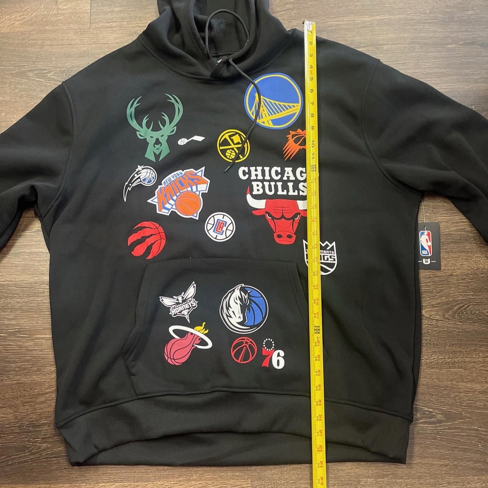 Other Men’s Ultra Game NBA Team Logos Pullover Hoodie Black 3XL Size US XXL / EU 58 / 5 - 7 Thumbnail