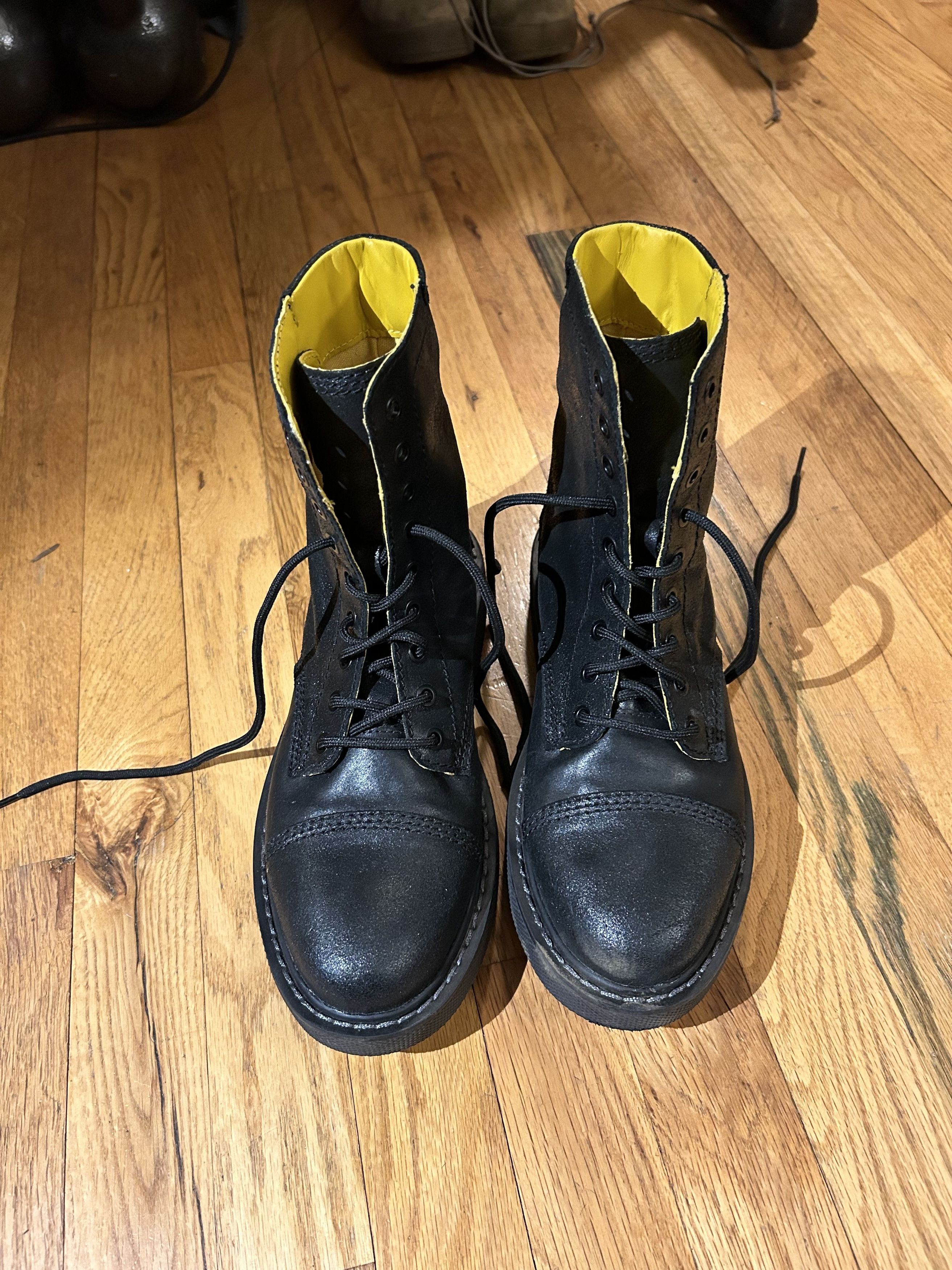 Diesel Diesel Combat Boots Black Leather Size US 7.5 / EU 40-41 - 1 Thumbnail