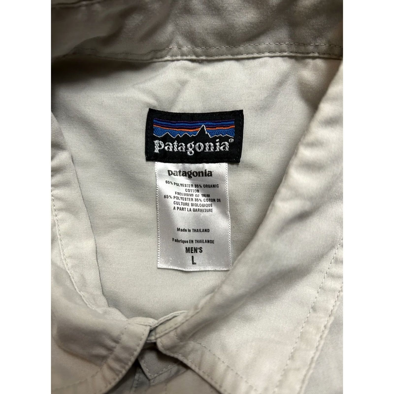 Patagonia VINTAGE Patagonia Shirt Men L Khaki Long-Sleeve Island Hopper Button-Up Size US L / EU 52-54 / 3 - 4 Thumbnail