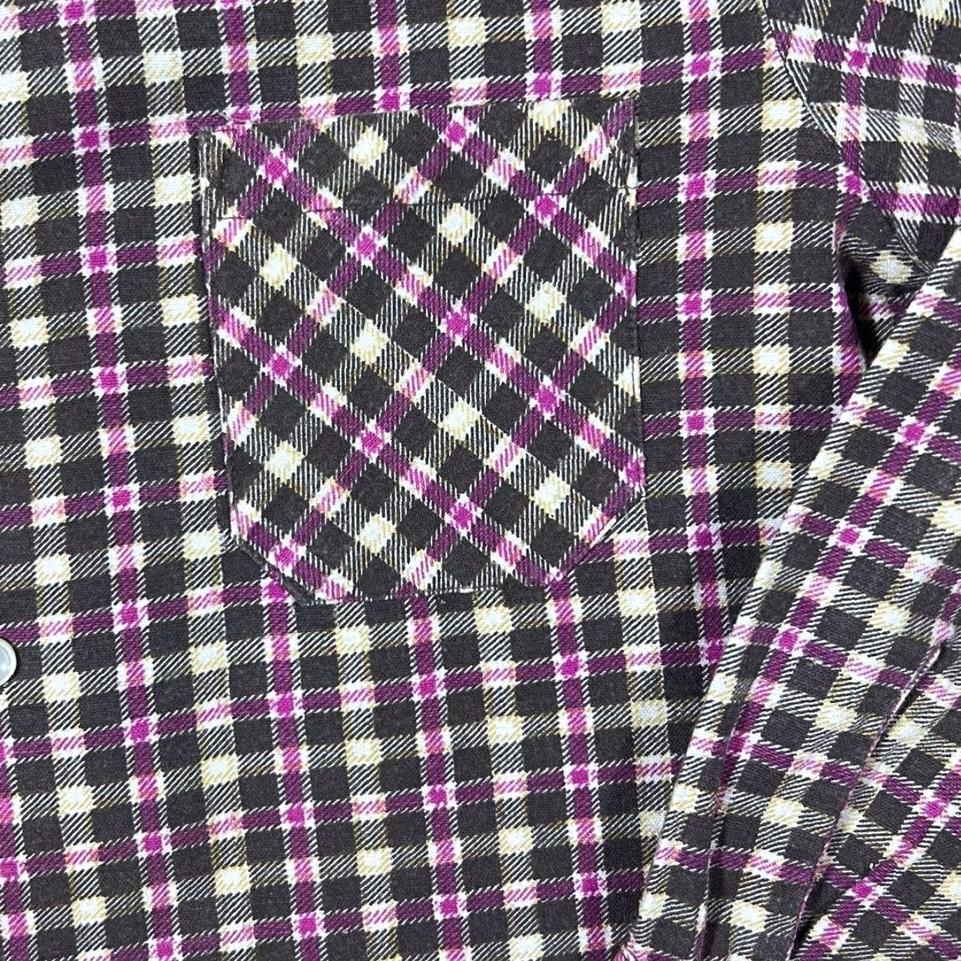 Vintage Vintage Oltenita Grey Pink White Yellow Plaid Check Long Sleeve Cotton Flannel Shirt M Mens Shirt Size US M / EU 48-50 / 2 - 3 Thumbnail