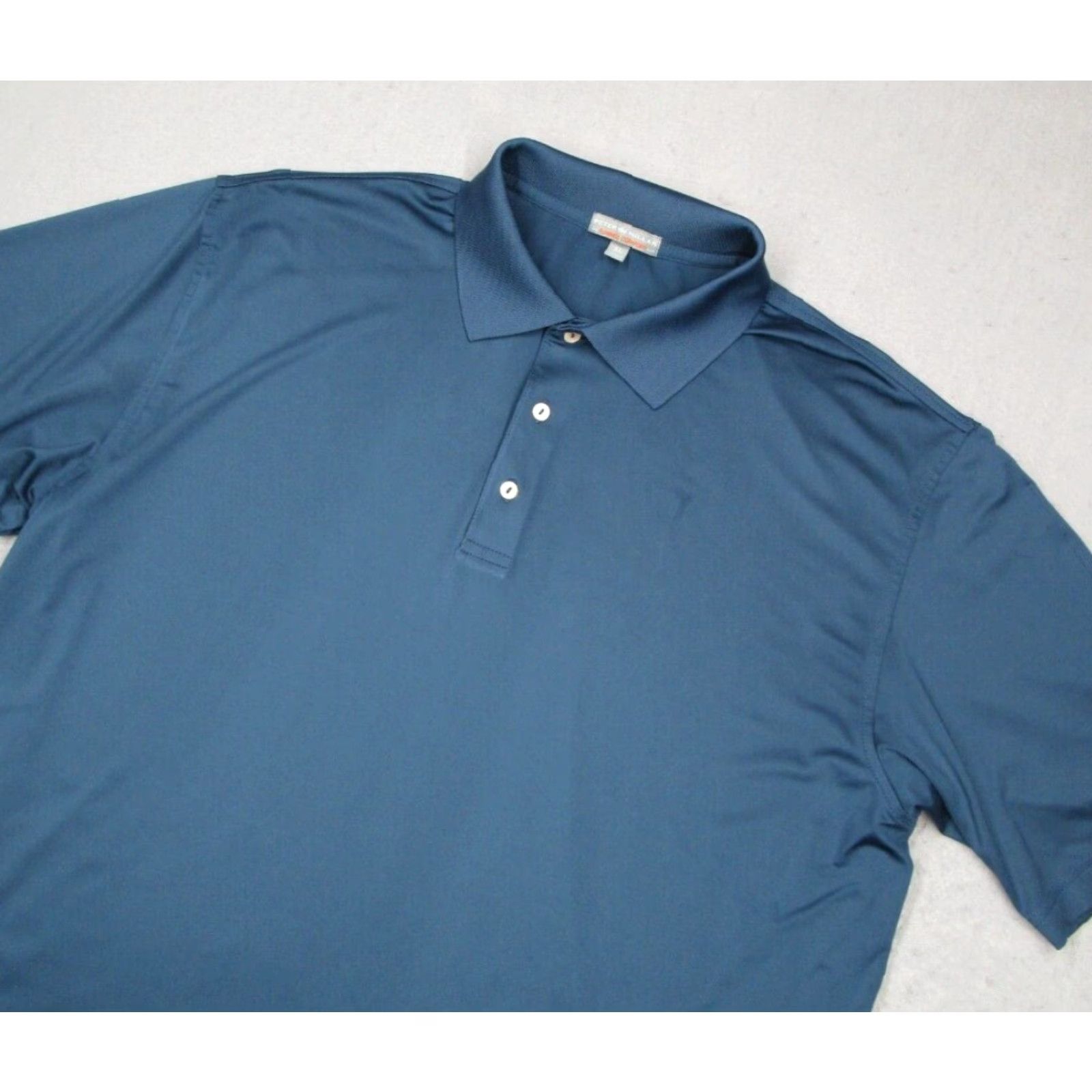 Peter Millar Peter Millar Summer Comfort Polo Shirt Mens XL Blue Short Sleeve Performance Golf Shirt Size US XL / EU 56 / 4 - 2 Thumbnail