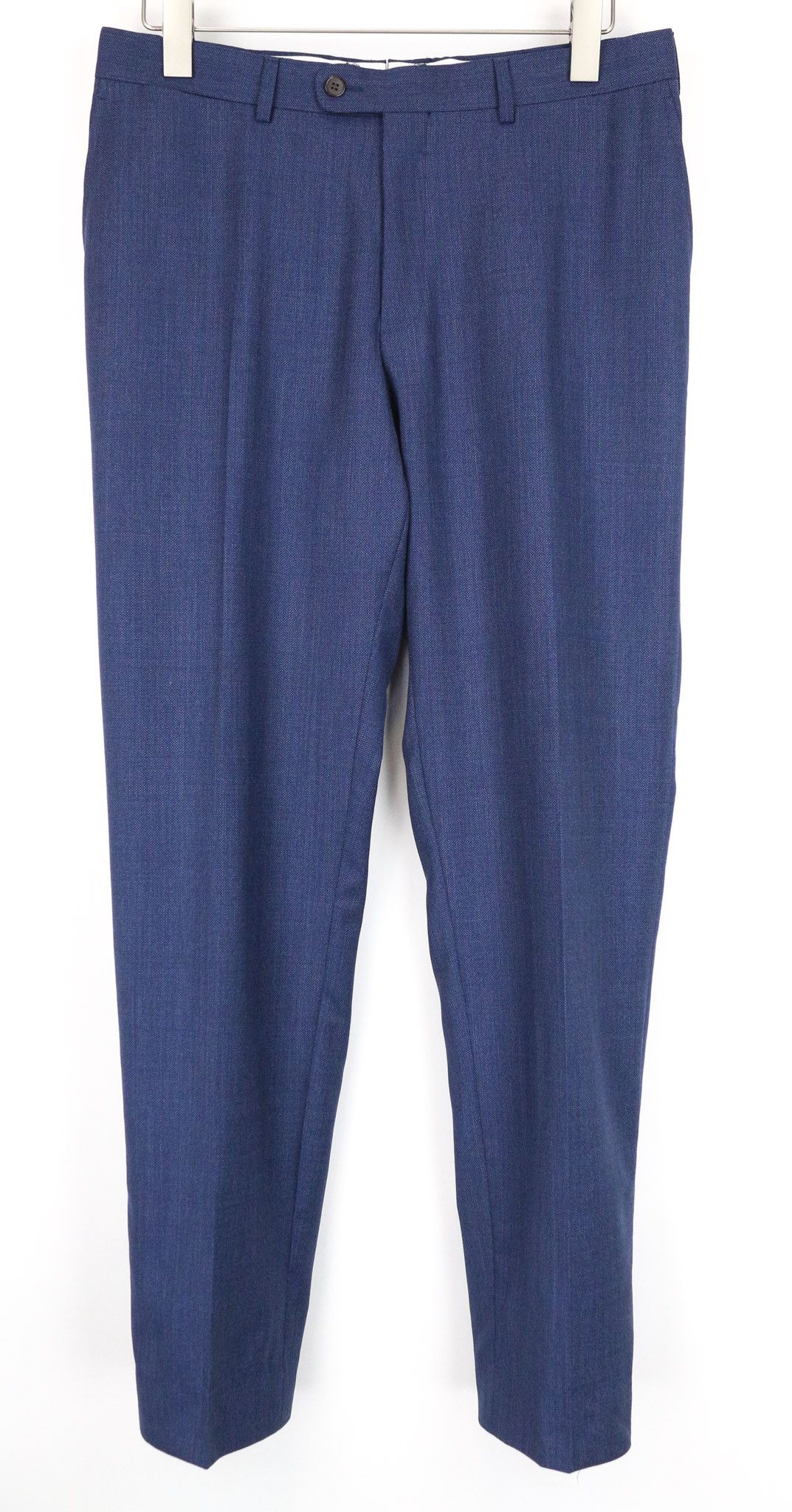 Suitsupply BRESCIA UK42 Blue Pleated Formal Trousers 75190 Size 42R - 1 Thumbnail